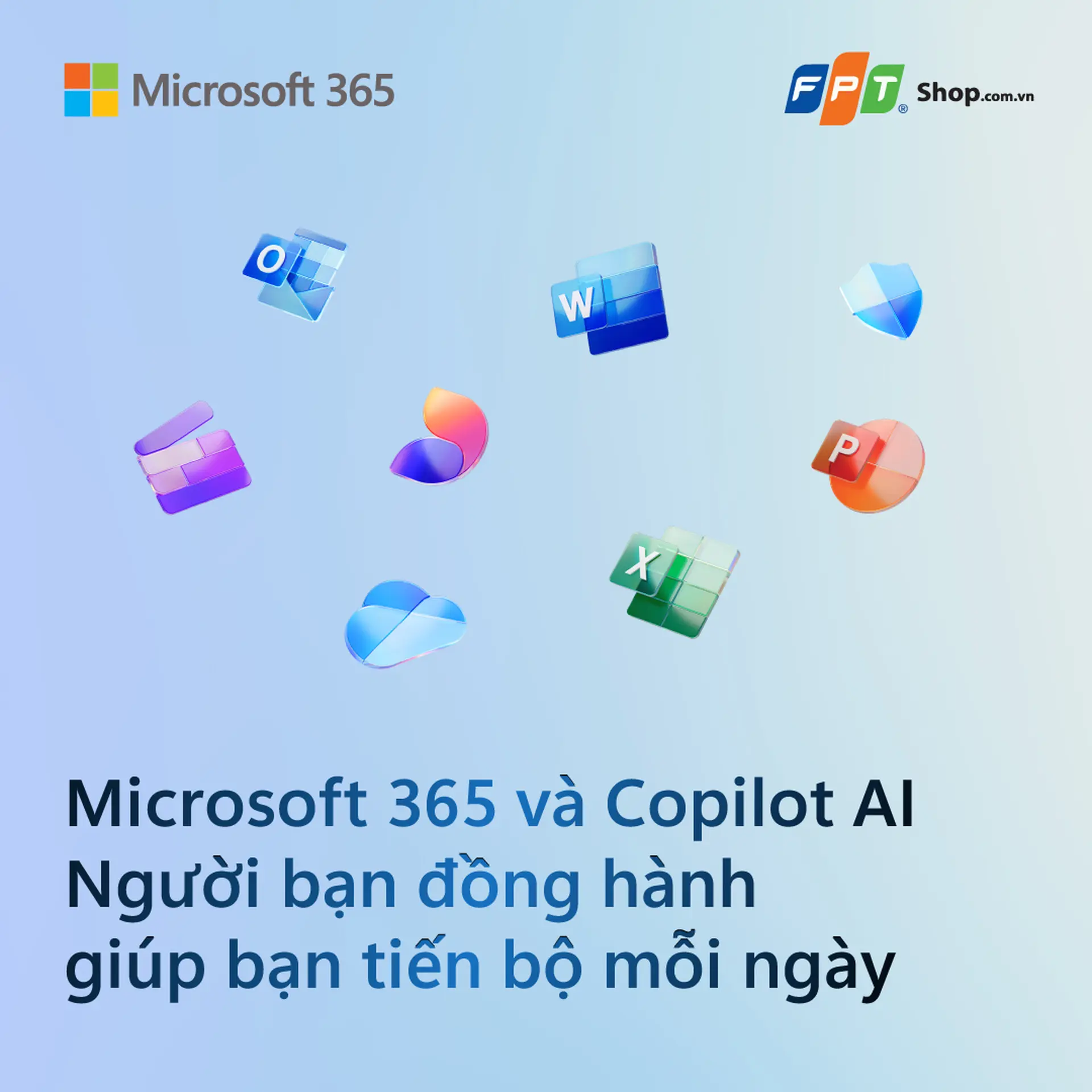 Microsoft 365 và Copilot AI – Người bạn đồng hành giúp bạn tiến bộ mỗi ngày