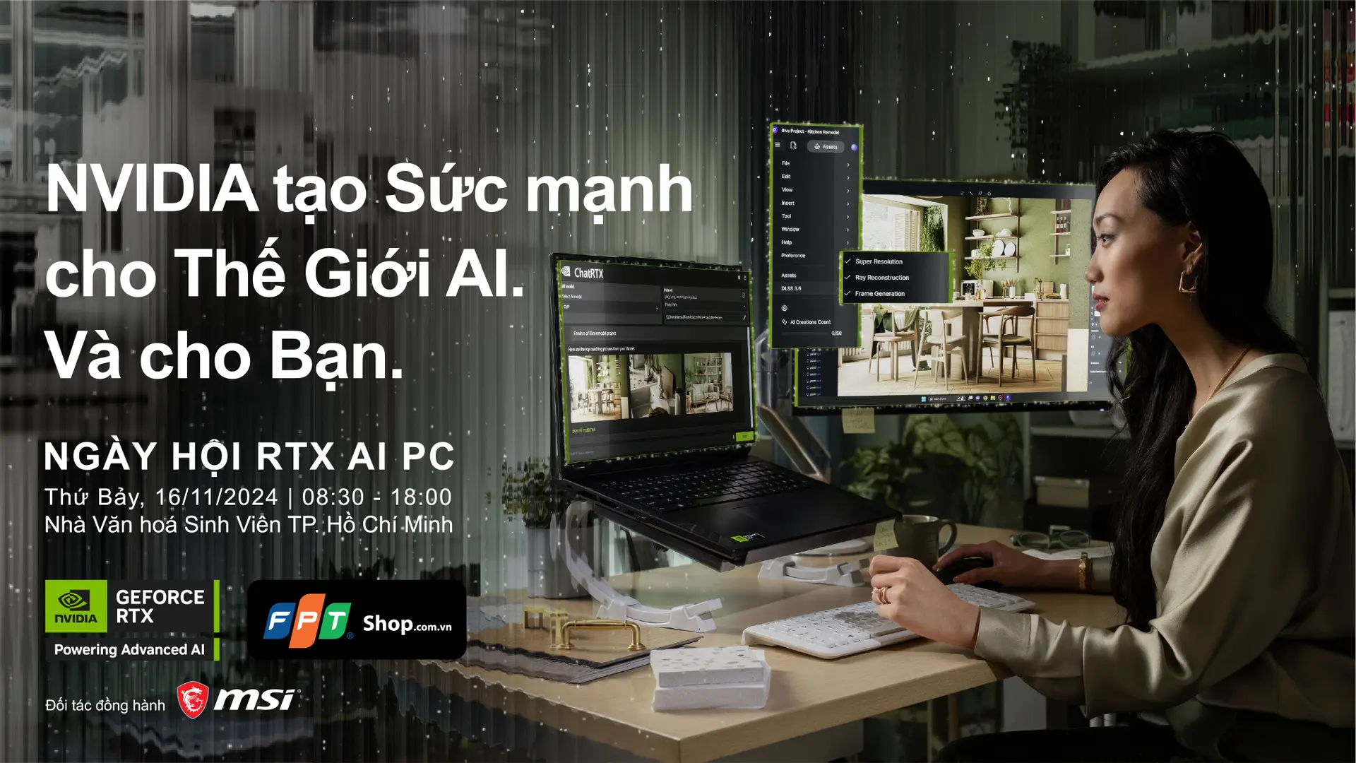 Ngày hội RTX AI PC DAY: Trải nghiệm ngày hội Công nghệ AI đỉnh cao tại thành phố HCM