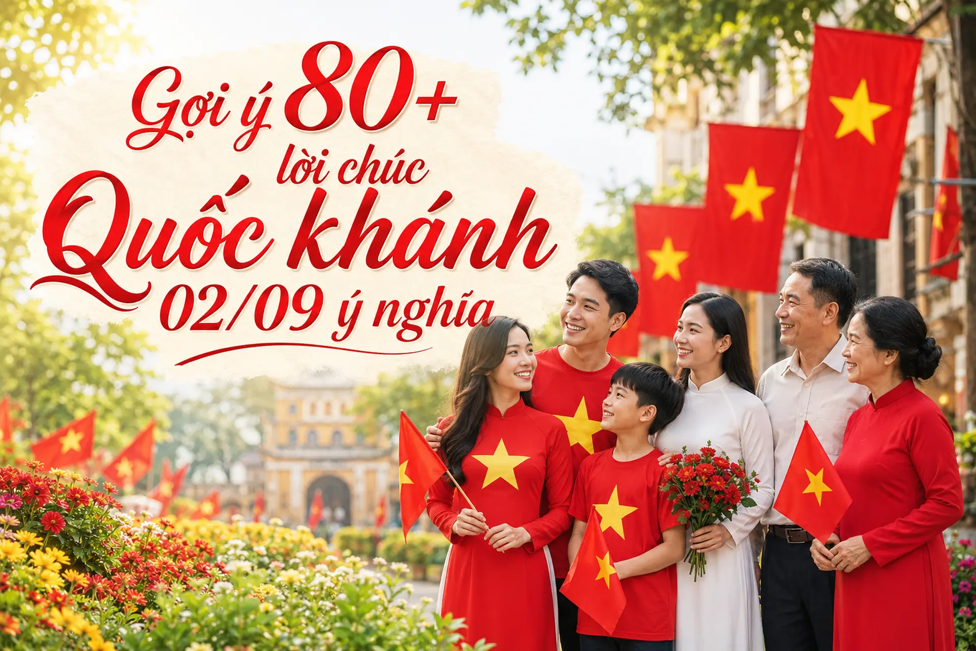 Gợi ý 80+ lời chúc Quốc khánh 02/09 ý nghĩa, trang trọng và đầy tự hào