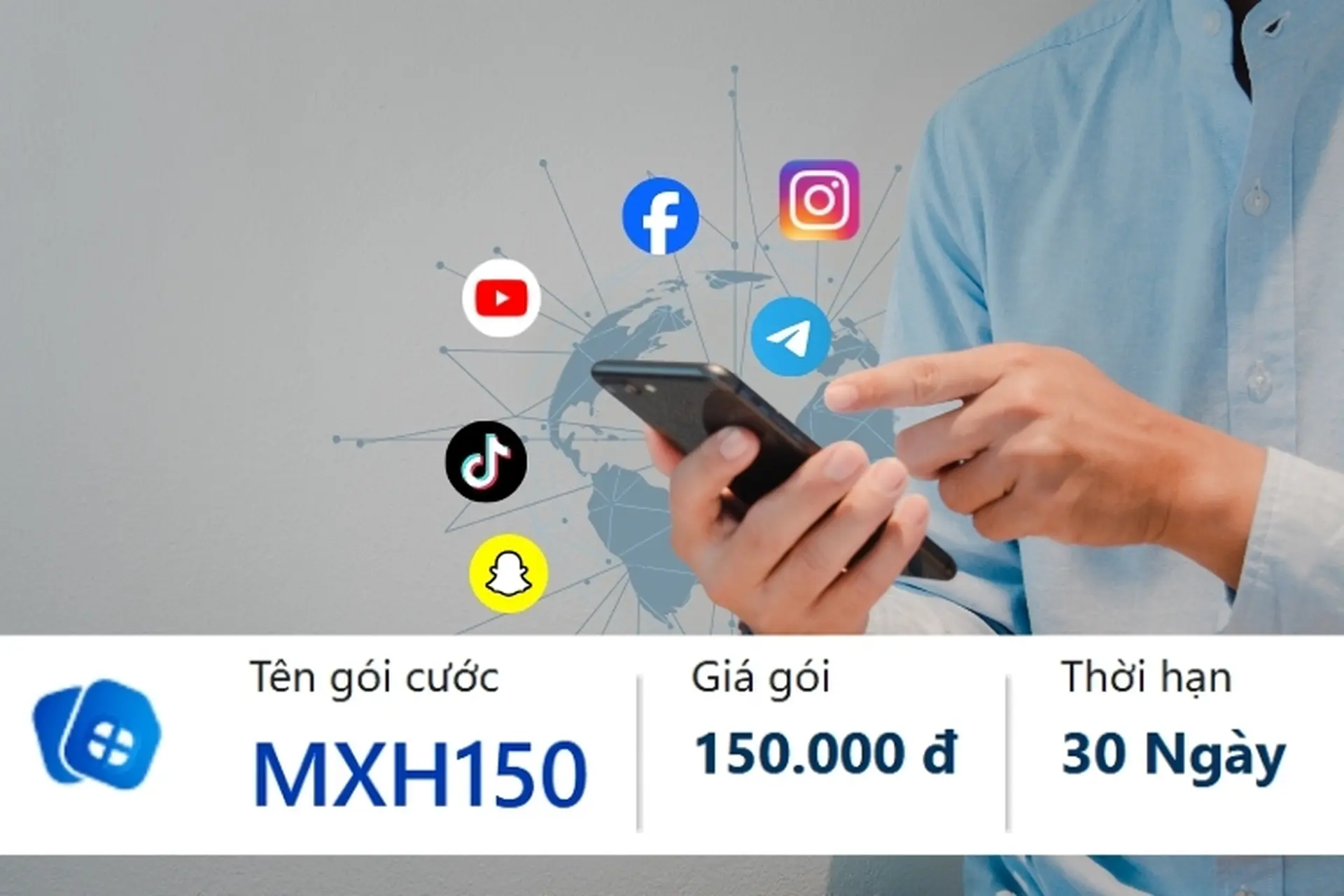 Tìm hiểu gói cước MXH150 MobiFone để thoải mái lướt Facebook, YouTube và TikTok không giới hạn