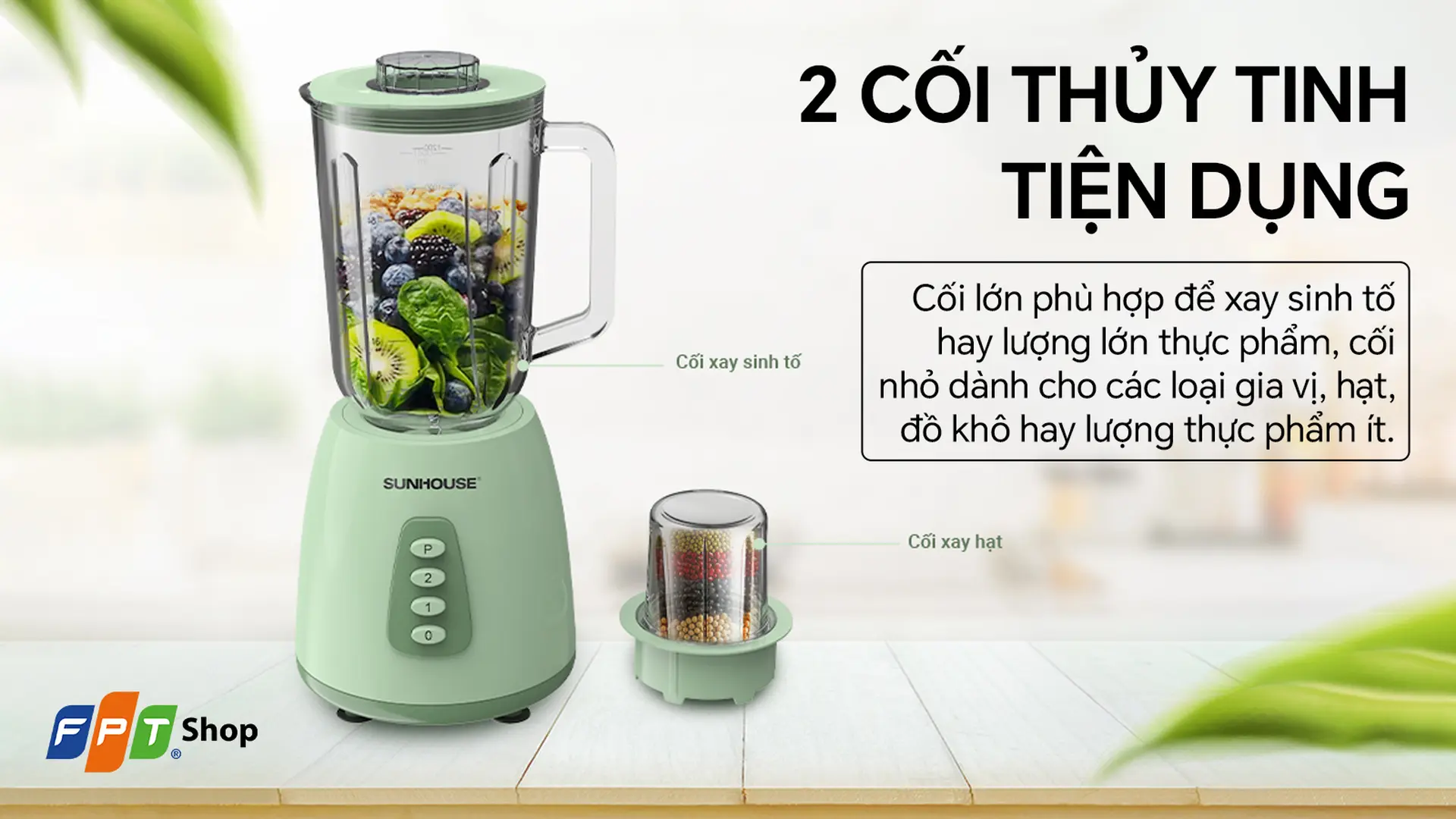 Máy xay sinh tố Sunhouse SHD5118