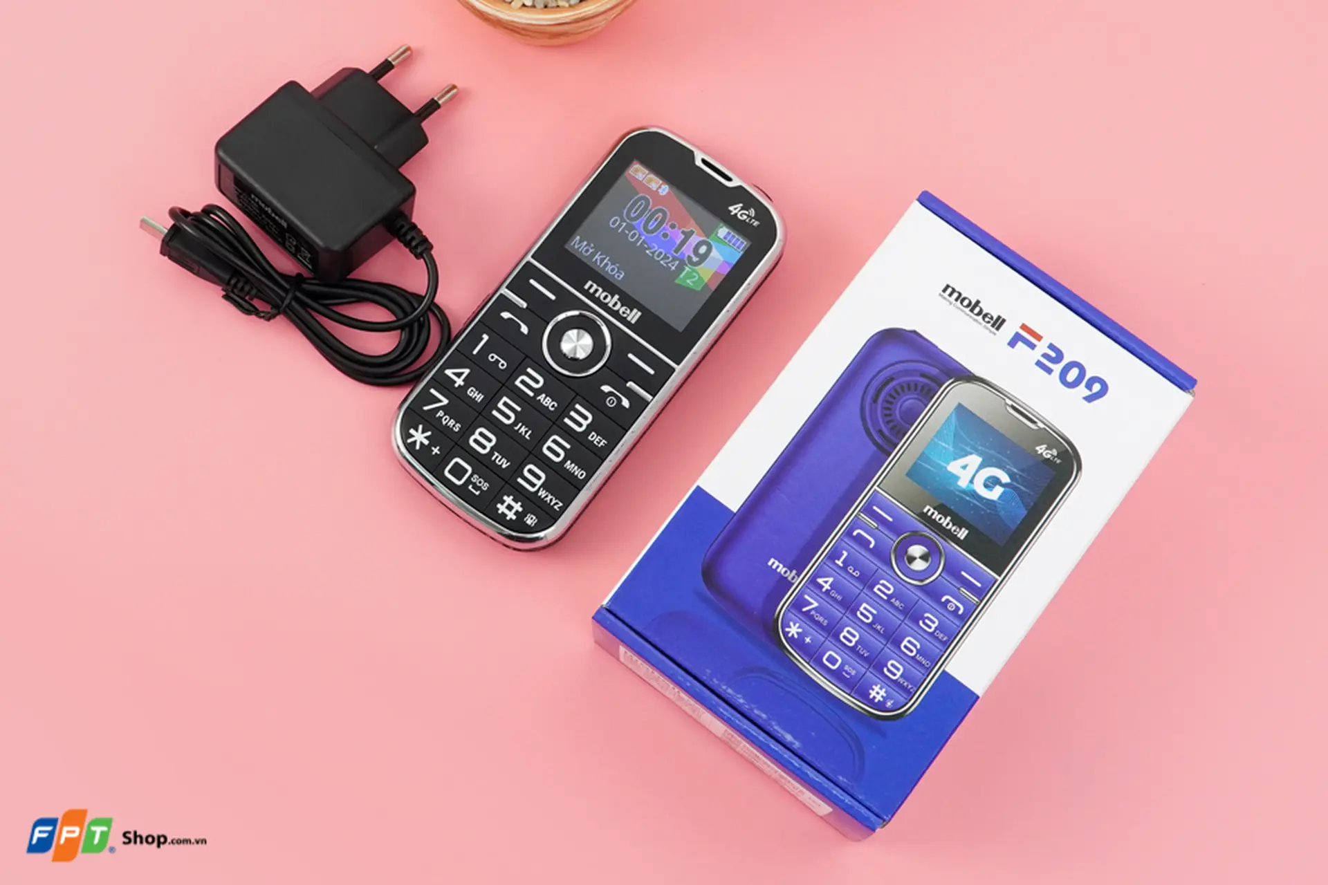 Điện thoại Mobell F209 4G chính hãng, giá rẻ