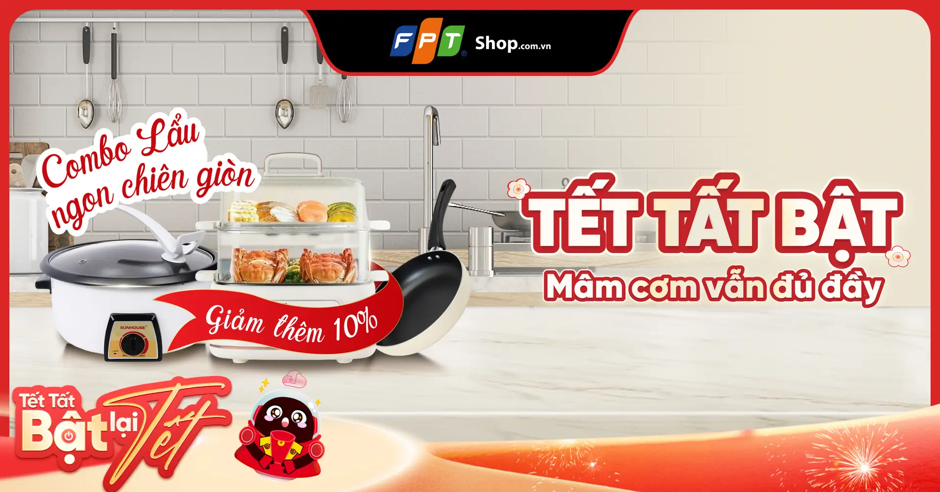 Giảm thêm 10% combo “Lẩu ngon chiên giòn": Bộ đôi dụng cụ bếp đáng mua dịp cuối năm