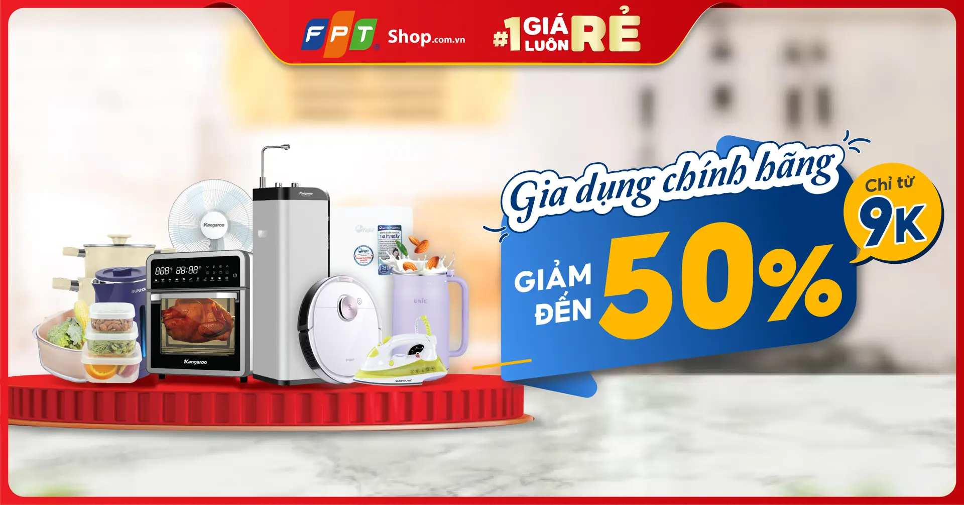 Gia dụng mua 1 được 2, giá chỉ từ 9.000 đồng tại FPT Shop