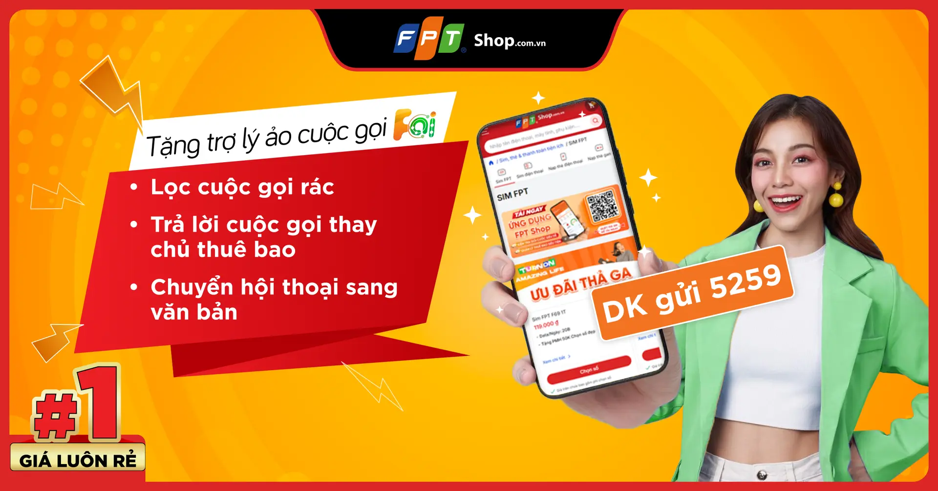 FAI - Trợ lý AI thông minh đồng hành cùng mạng di động FPT