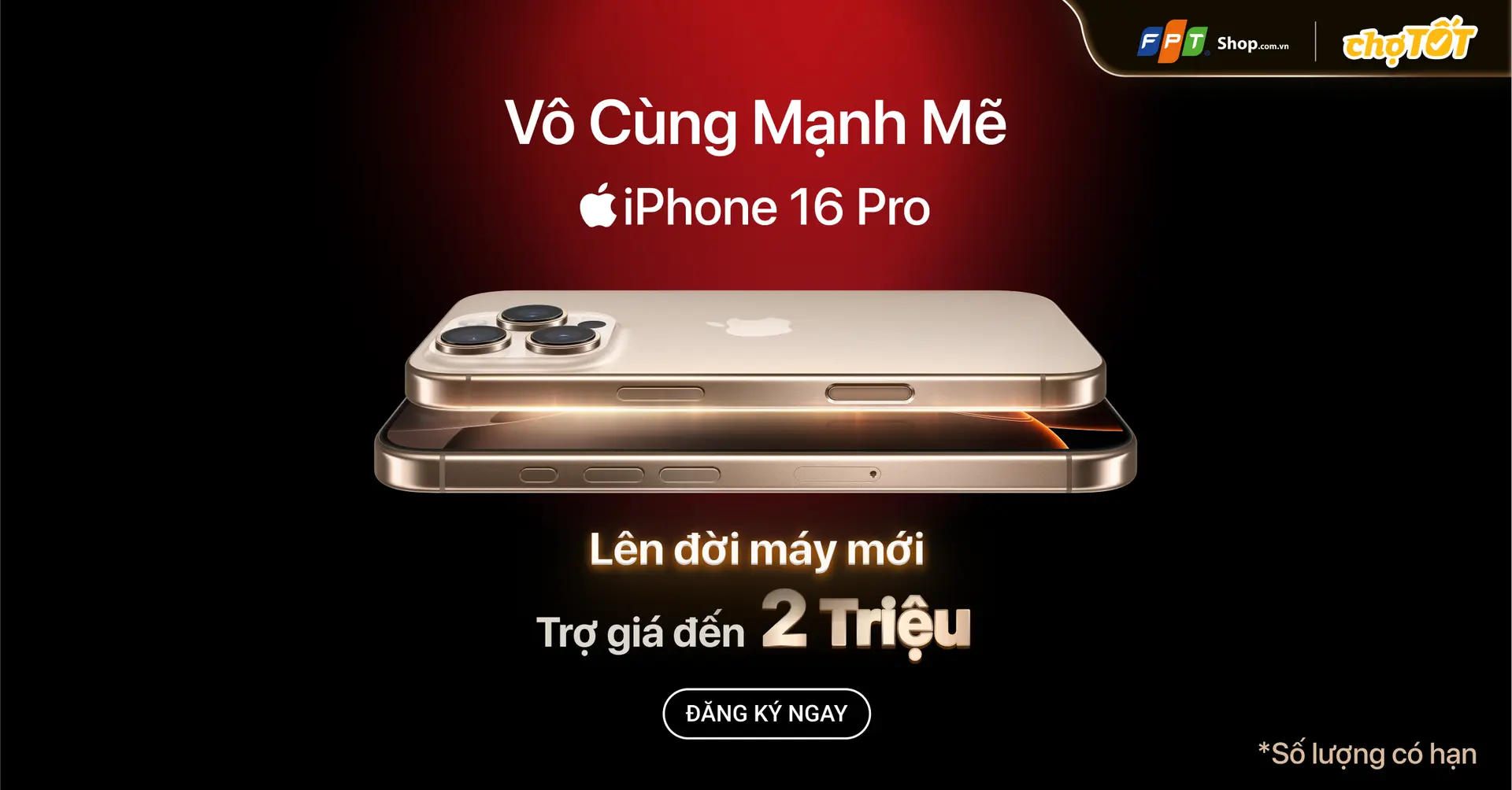 Thu cũ đổi mới Chợ Tốt - Lên đời iPhone 16 Series nhận voucher 2 triệu