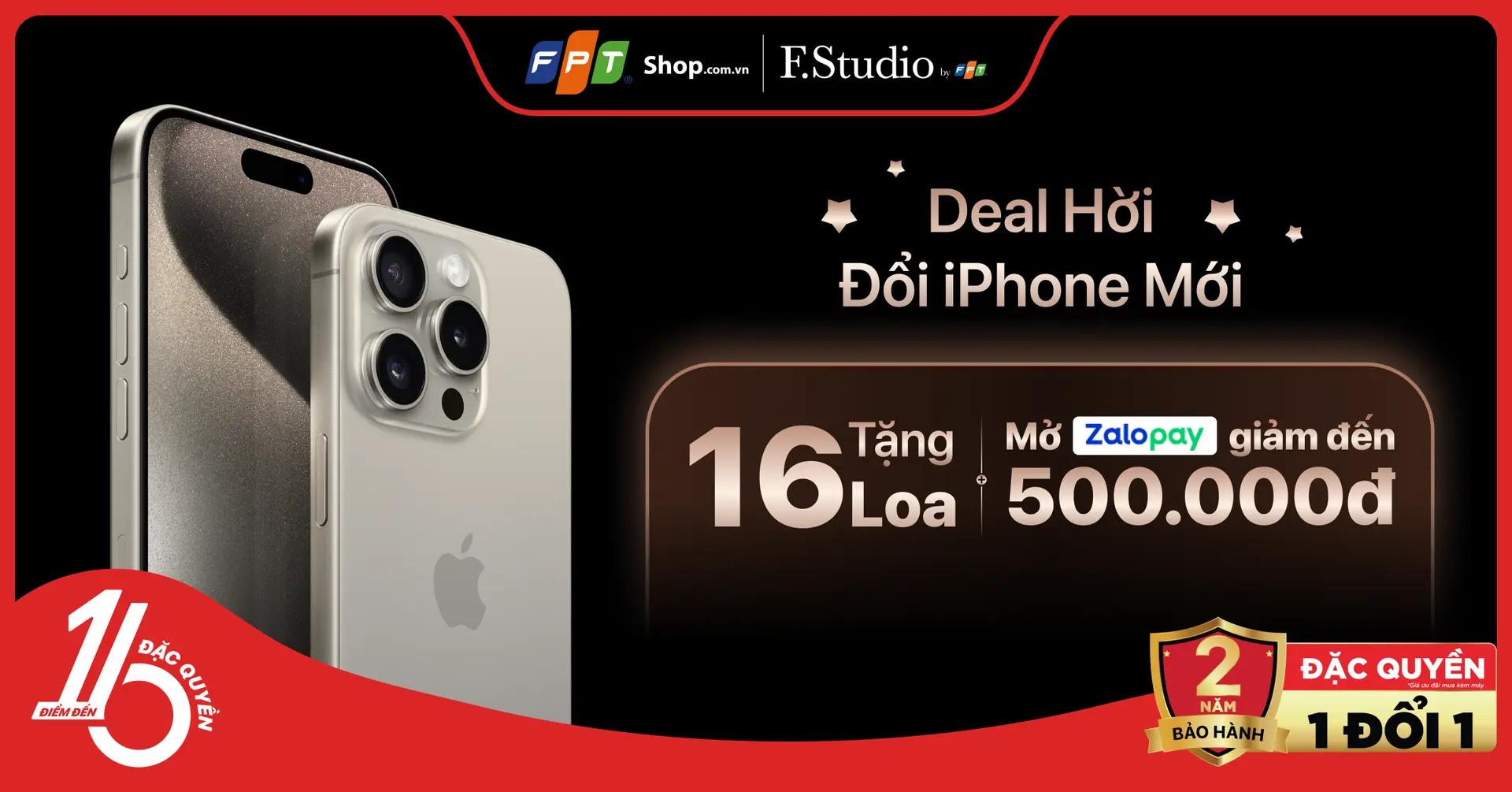 FPT Shop giảm đến 500.000đ cho sản phẩm Apple khi thanh toán qua ZaloPay