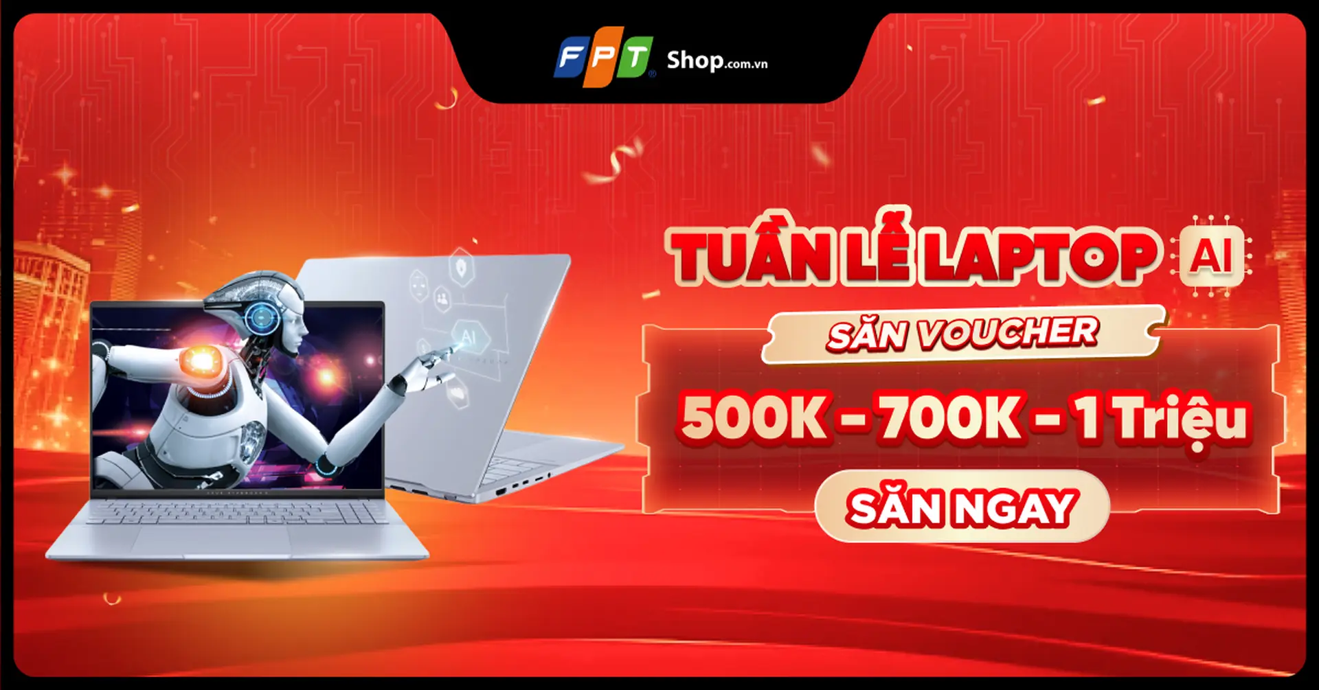 [Minigame] Tuần Lễ Laptop AI Săn Voucher 500K - 700K - 1 Triệu