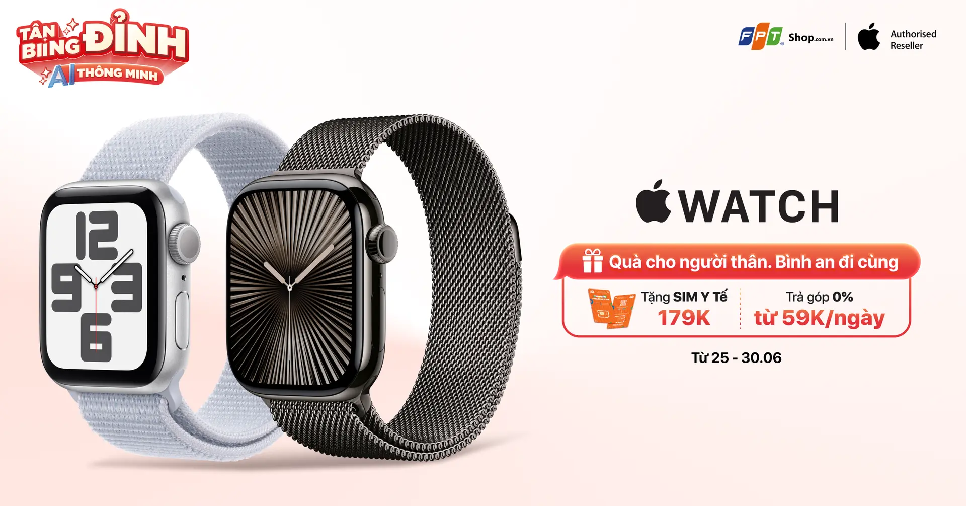 Apple Watch - Quà cho người thân. Bình an đi cùng.