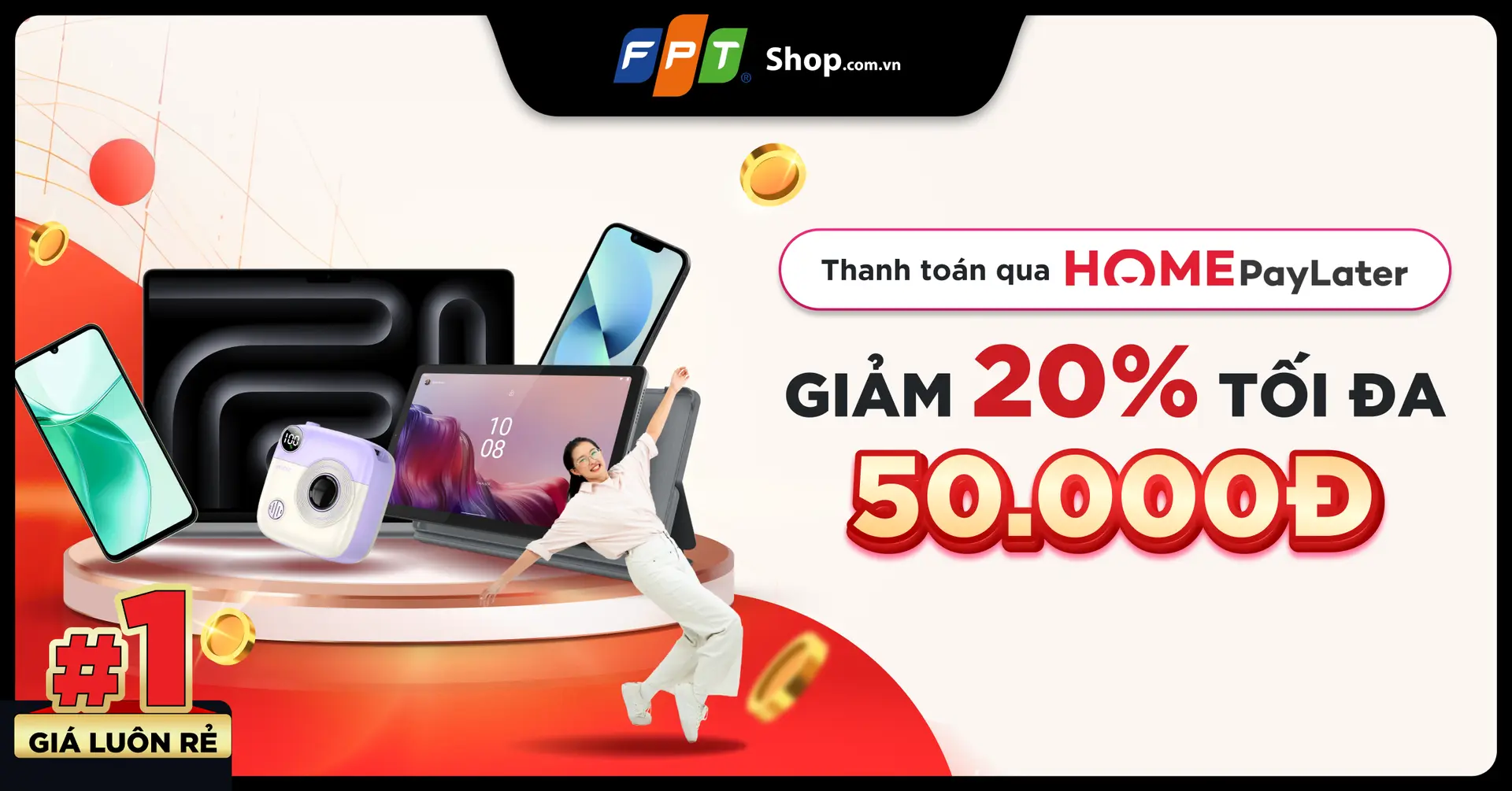 Đừng bỏ lỡ cơ hội mua sắm tiết kiệm giảm 20% khi thanh toán qua HOME PAYLATER