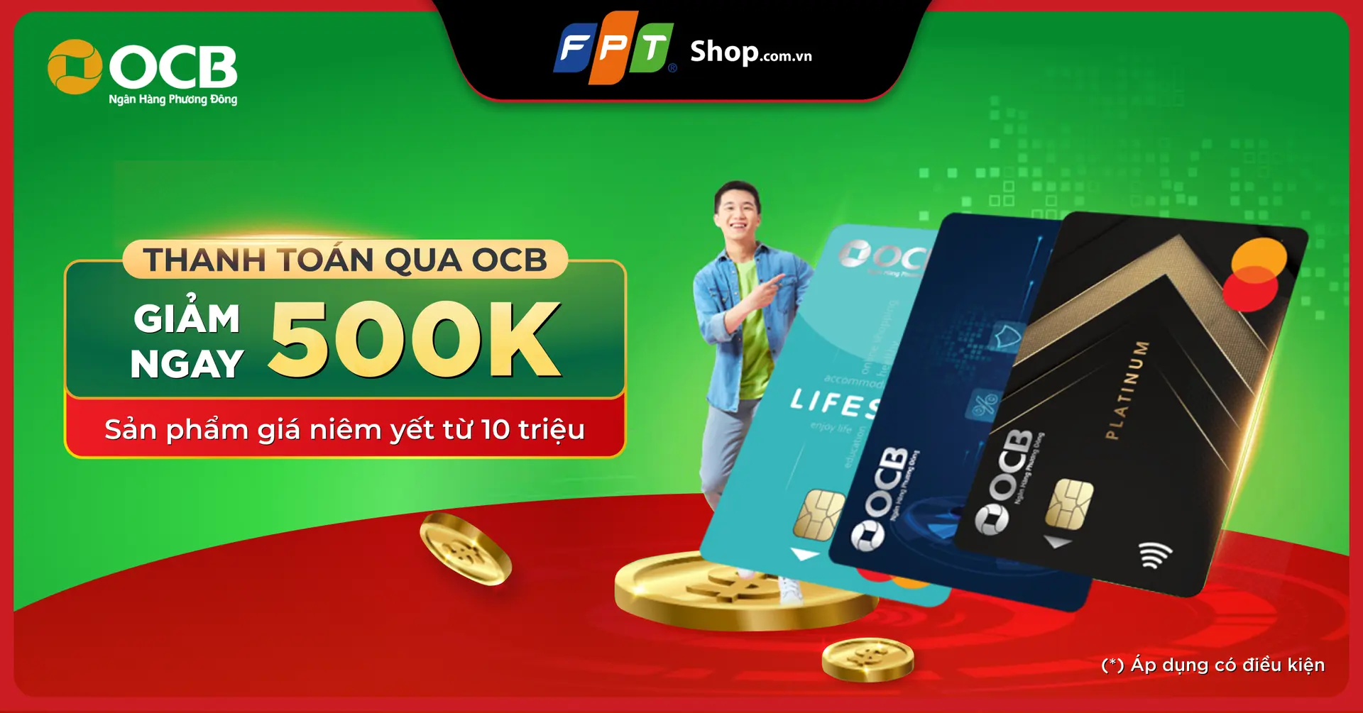 Giảm Ngay 500.000đ Khi Thanh Toán Bằng Thẻ Tín Dụng OCB