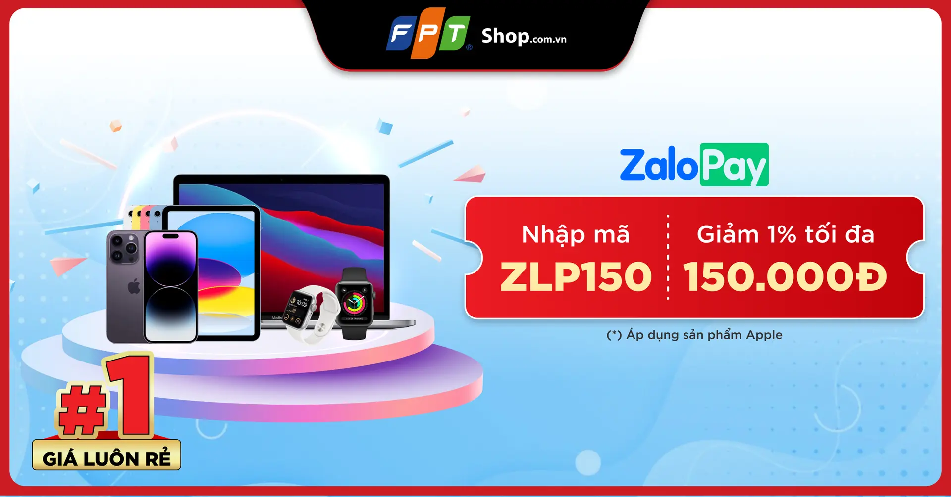 FPT Shop giảm đến 150.000đ cho sản phẩm Apple