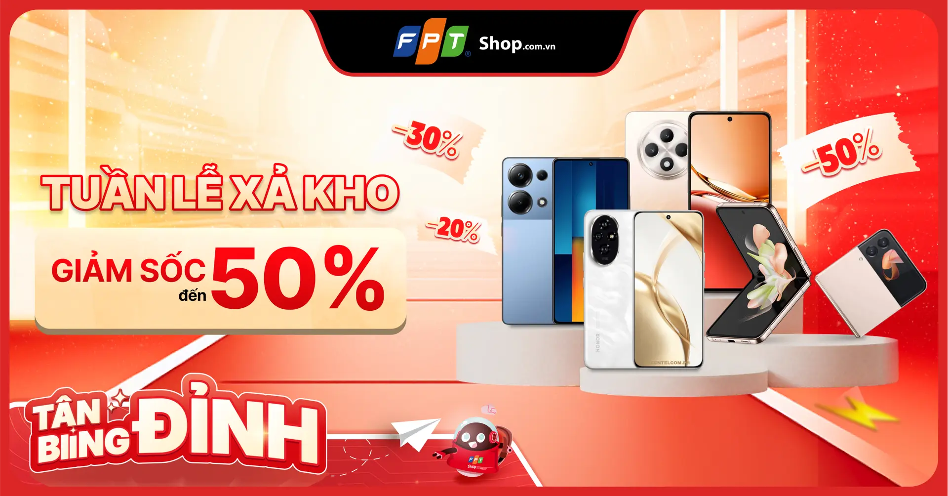 Tuần lễ xả kho smartphone – Giảm sốc đến 50%