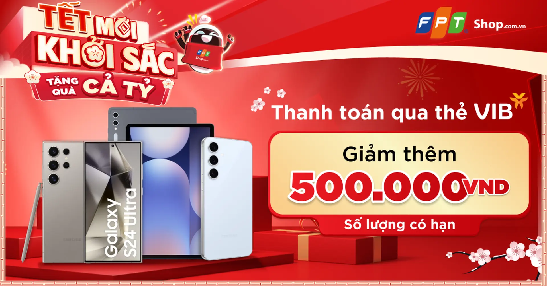 Giảm thêm 500.000Đ khi thanh toán Galaxy AI qua thẻ VIB