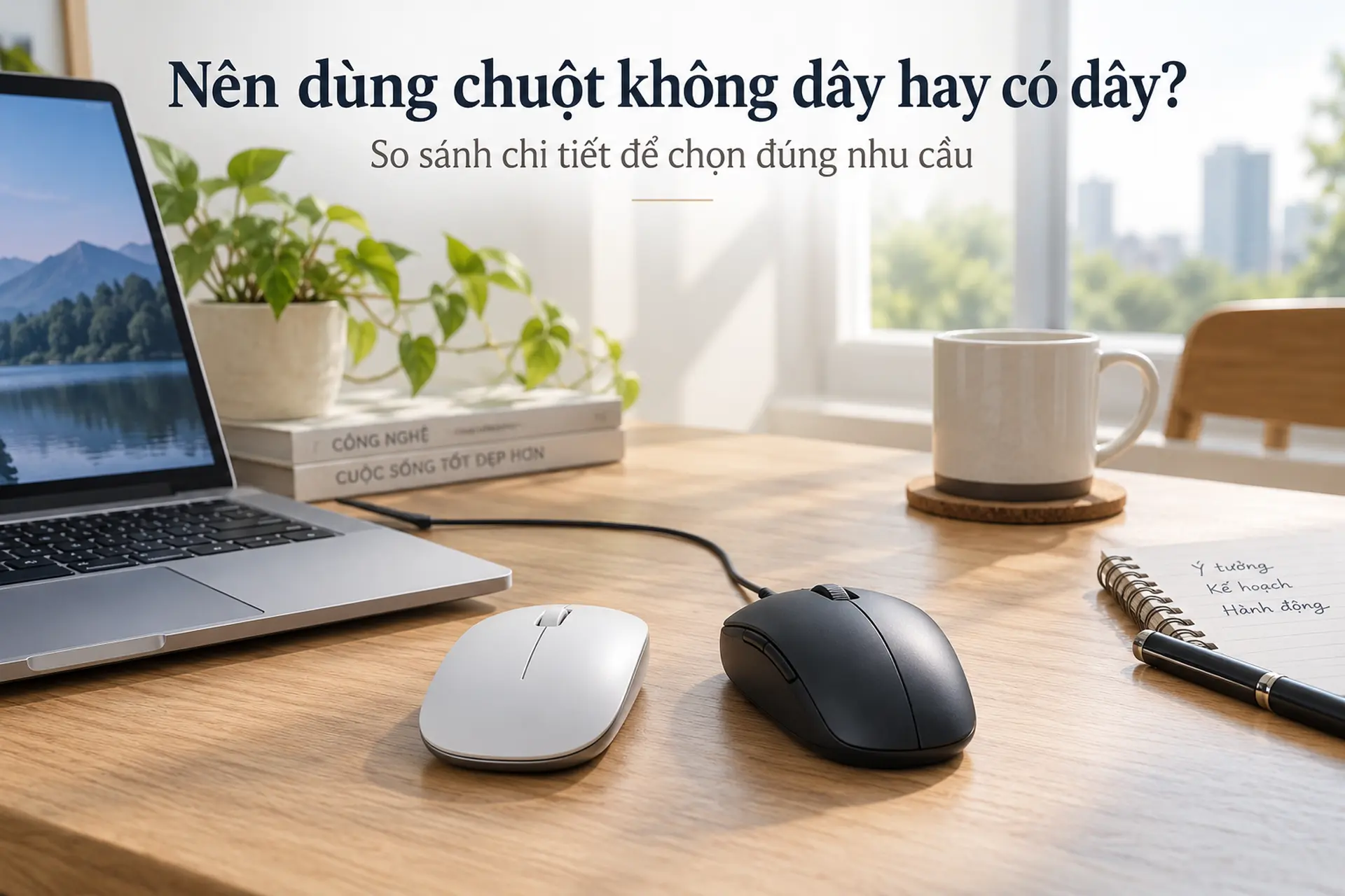 Nên dùng chuột không dây hay có dây? So sánh chi tiết để chọn đúng nhu cầu