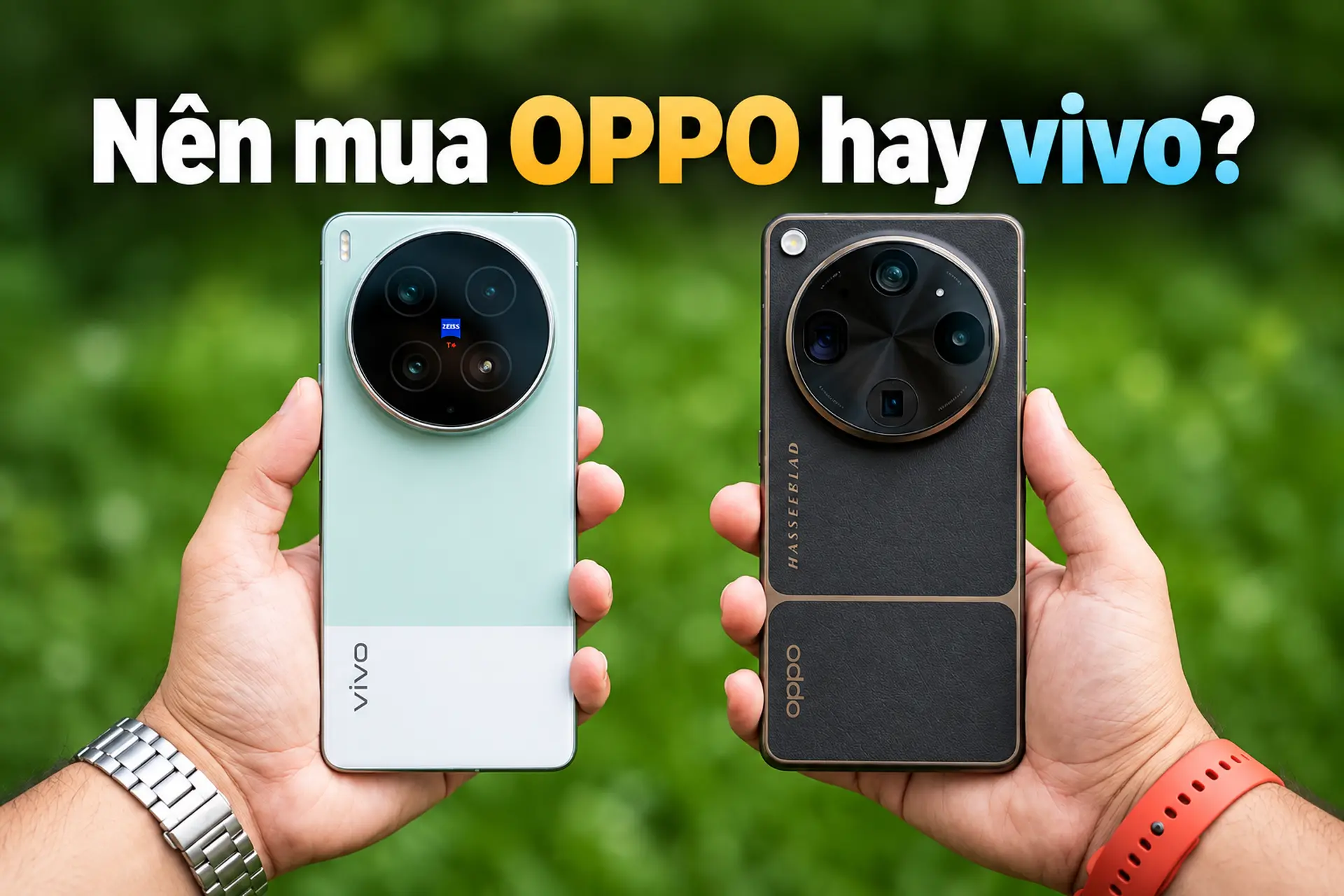 Nên mua OPPO hay vivo? So sánh chi tiết theo nhu cầu nhiếp ảnh và sạc nhanh