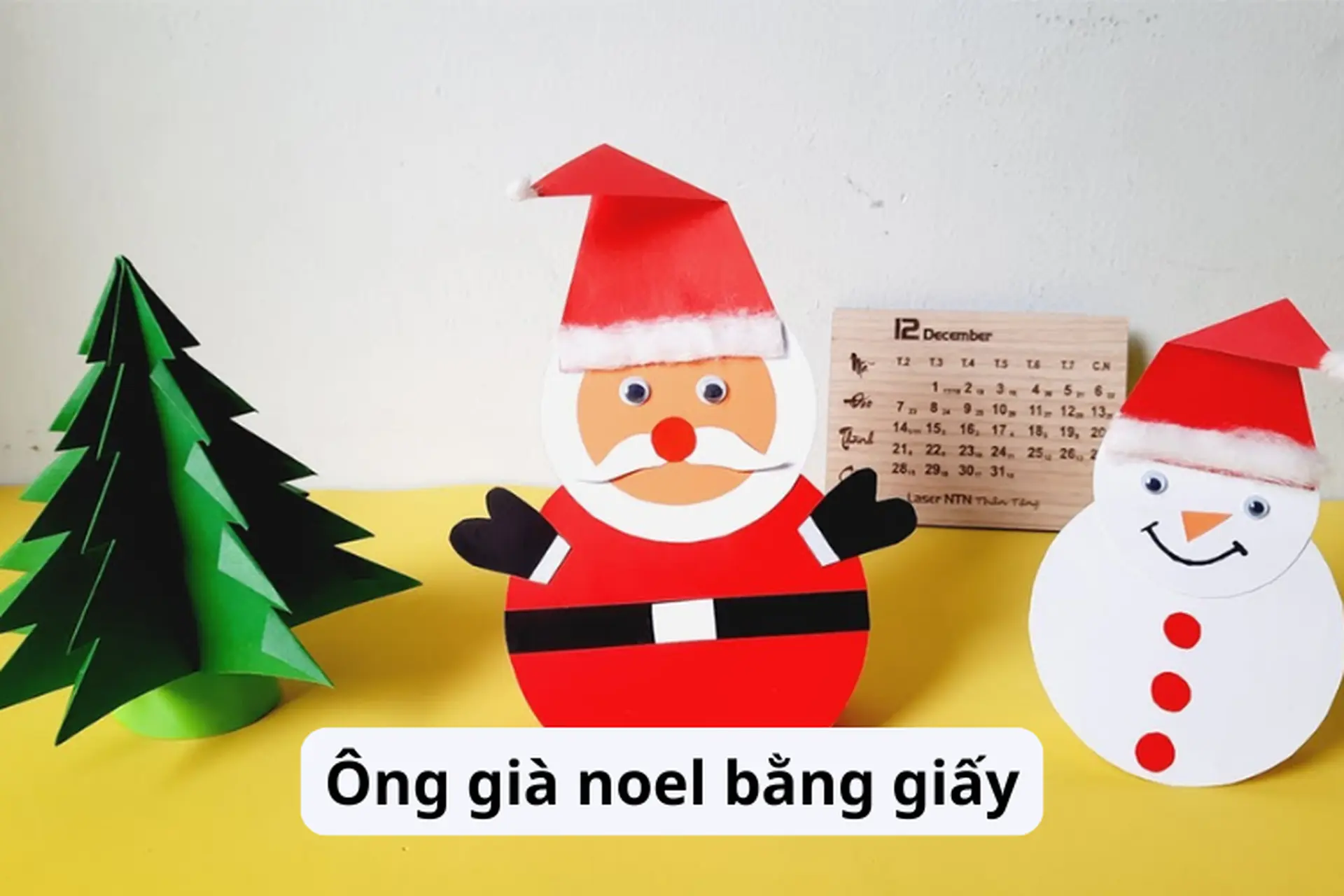 Cách làm ông già Noel bằng giấy và các vật liệu đơn giản - Hướng dẫn siêu chi tiết cho mùa Noel 2025