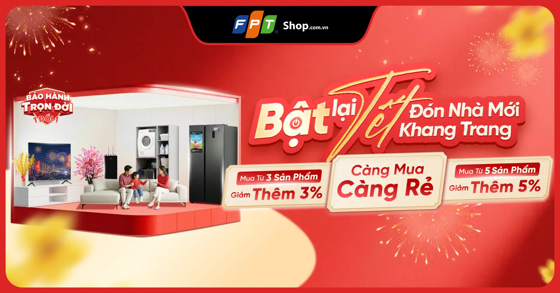 Bật lại Tết - Đón nhà mới khang trang cùng FPT Shop