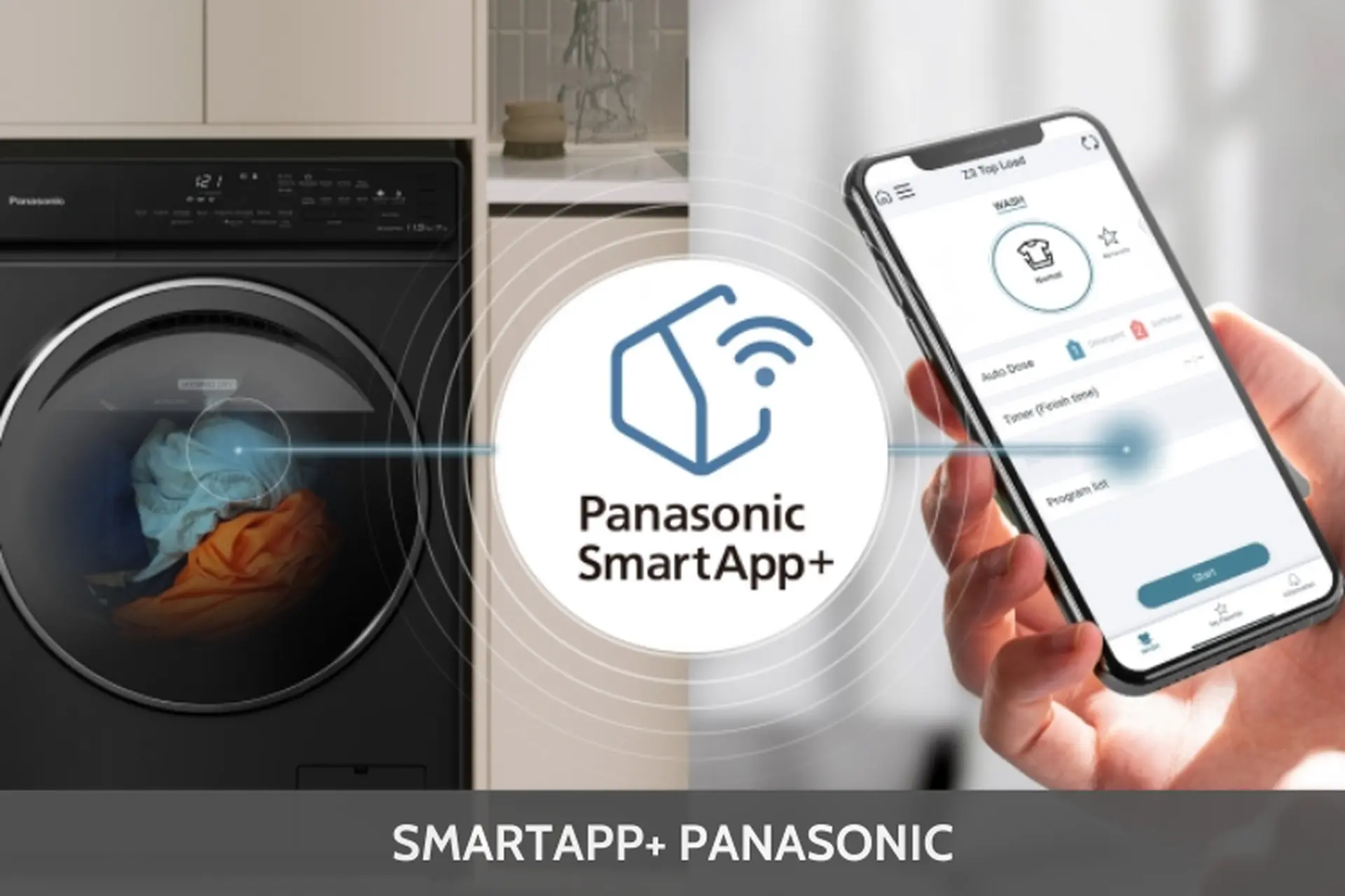 SmartApp+ Panasonic là gì? Hướng dẫn chi tiết cách tải và kết nối ứng dụng với máy giặt Panasonic 