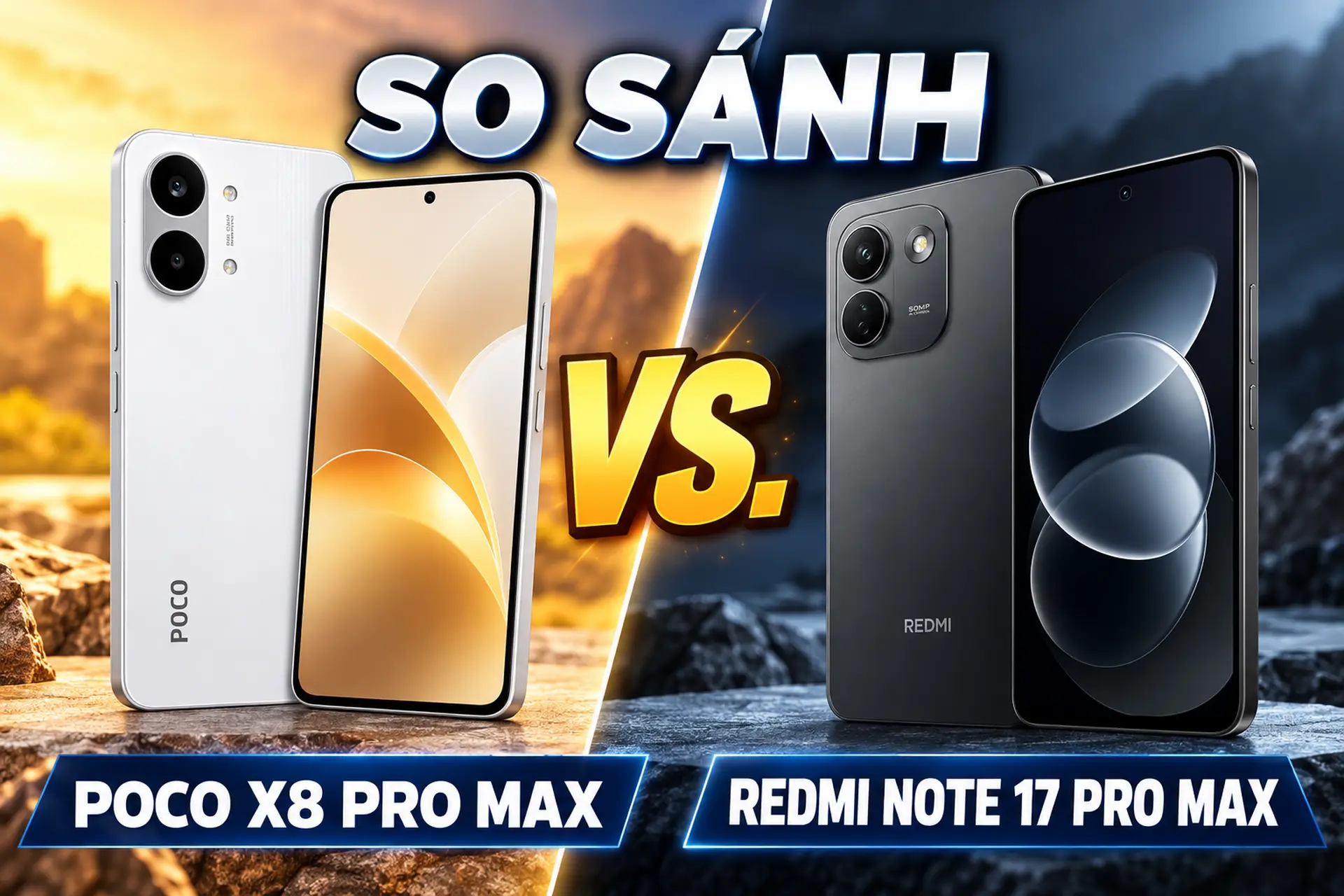 So sánh Redmi Note 17 Pro Max và POCO X8 Pro Max: Đâu là lựa chọn đáng mua hơn?