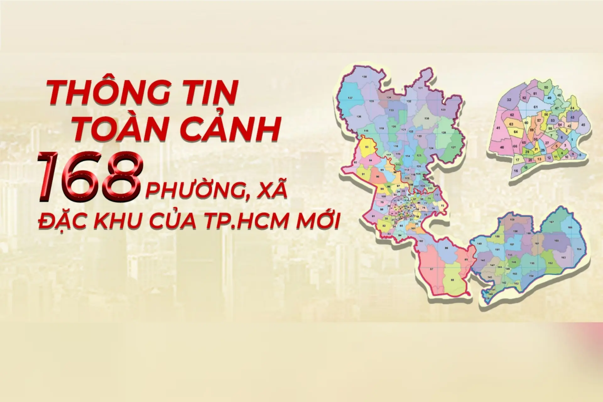 Hướng dẫn tra cứu nhanh 168 phường, xã thành phố Hồ Chí Minh mới