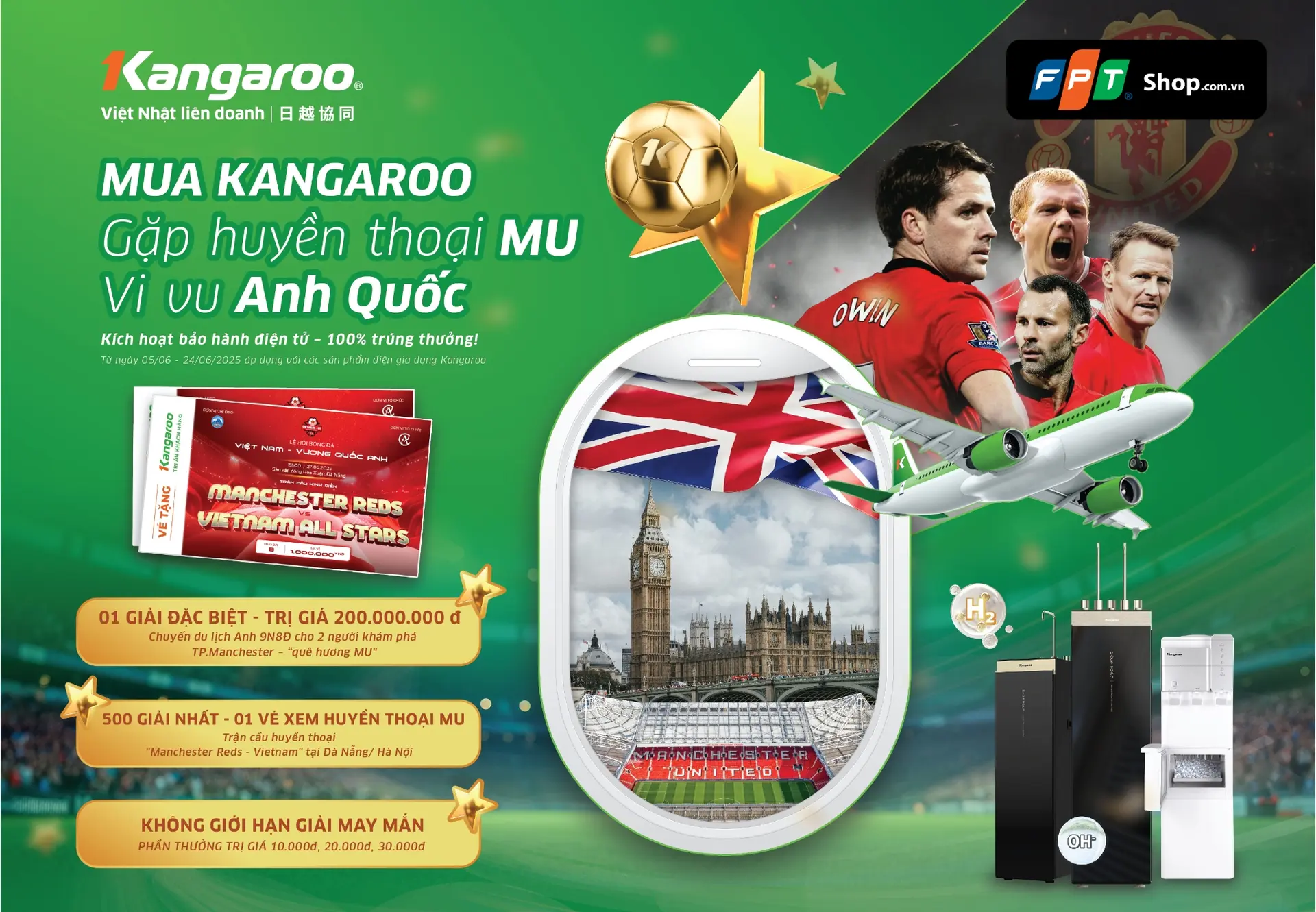 Mua KANGAROO tại FPT Shop - Gặp huyền thoại MU - Vi vu Anh Quốc