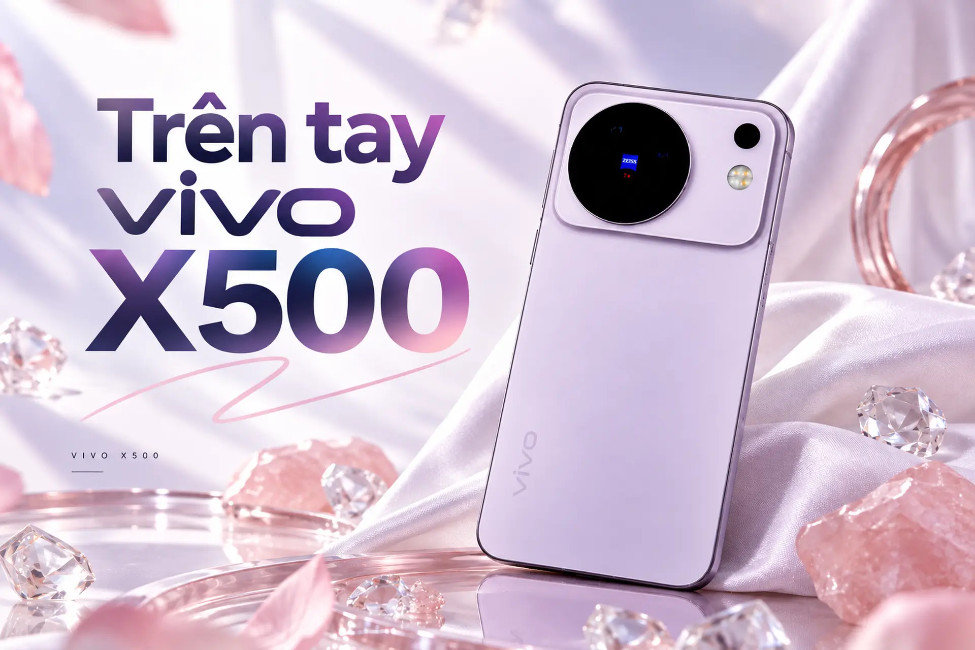 Trên tay vivo X500 qua bộ ảnh thực tế: Thiết kế thanh lịch, cụm camera Zeiss nổi bật