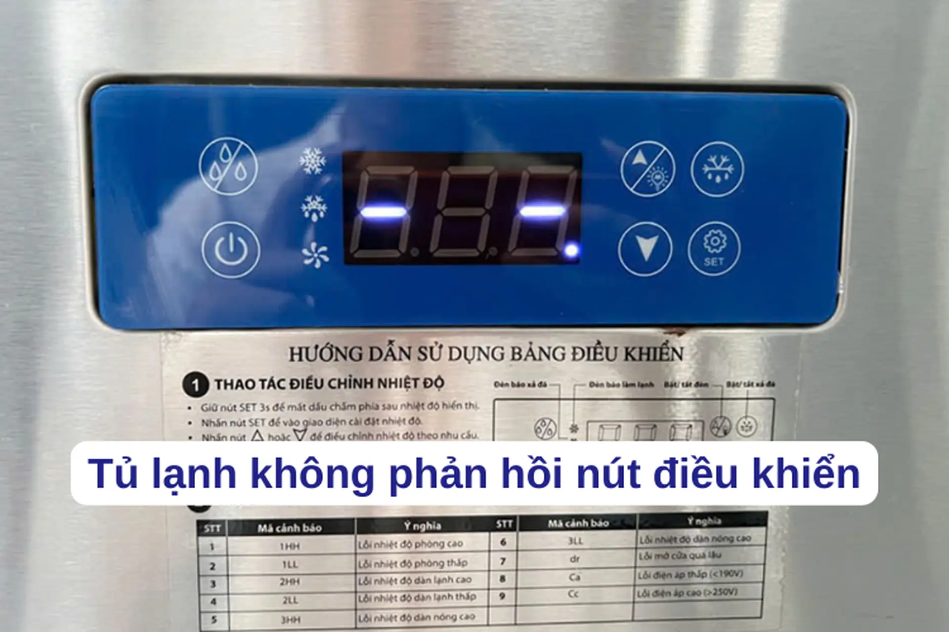 Tủ lạnh không phản hồi nút điều khiển: Nguyên nhân và cách xử lý hiệu quả