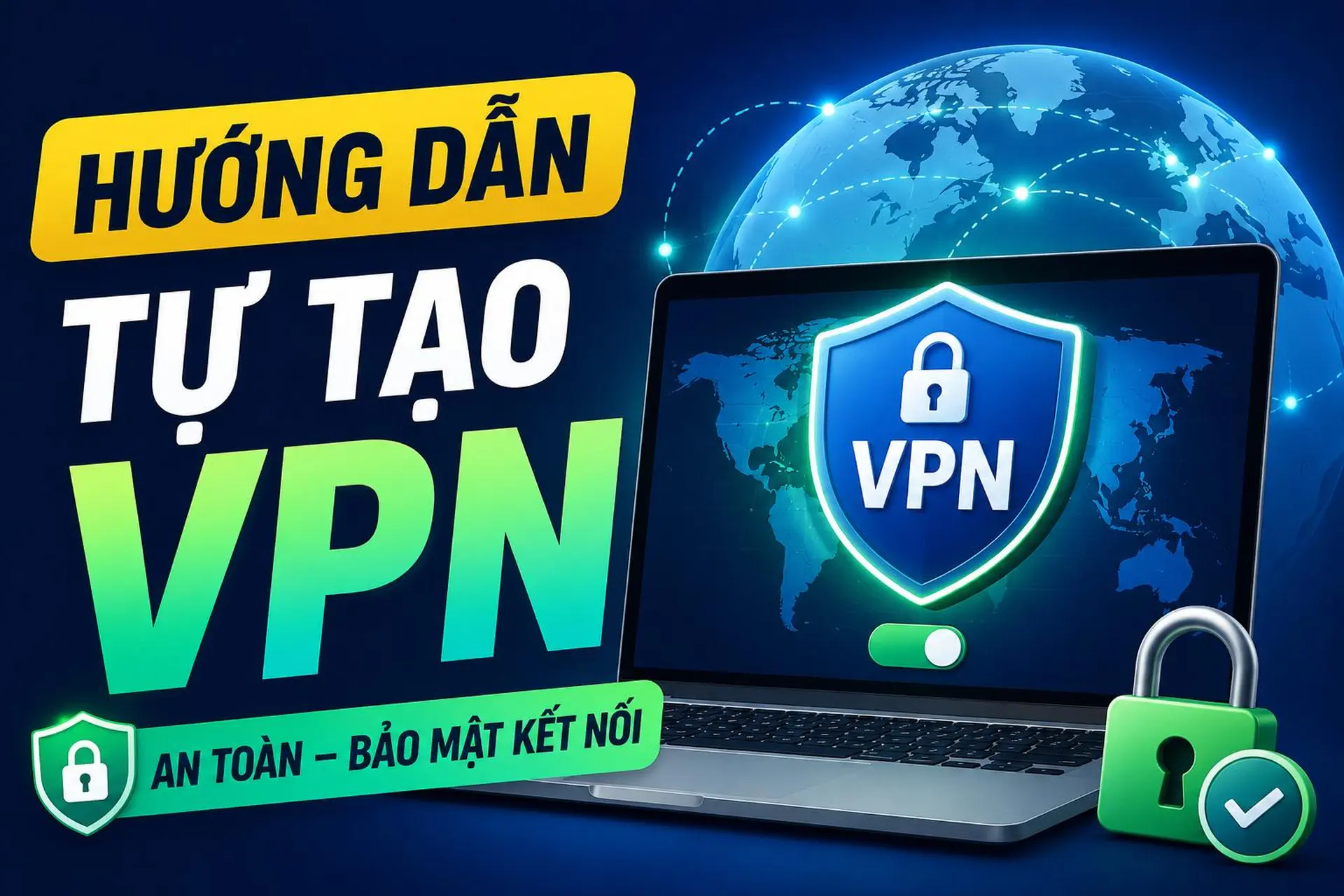 Hướng dẫn tự tạo VPN an toàn để bảo mật kết nối, truy cập mạng riêng và làm việc từ xa hiệu quả hơn