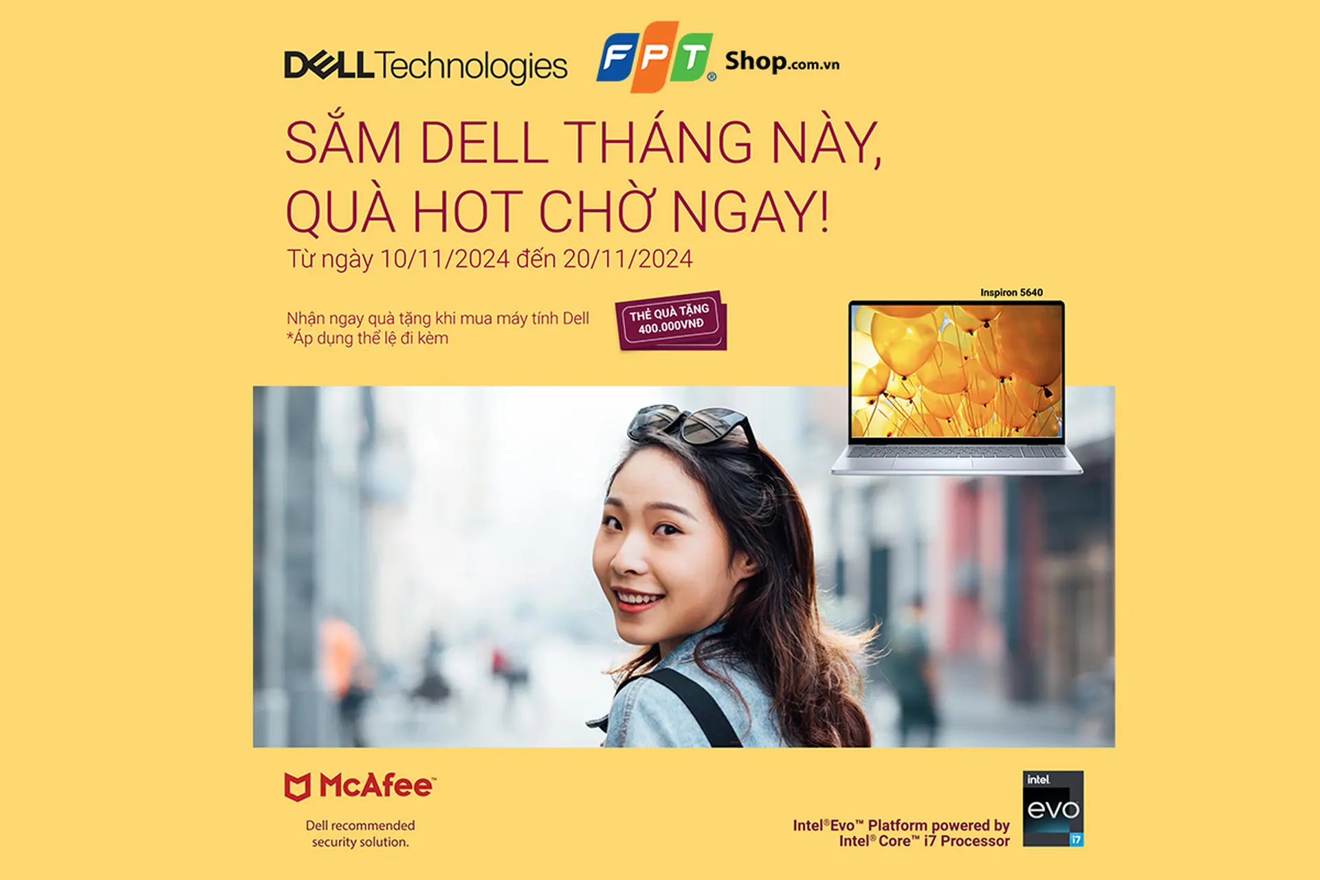 SẮM DELL THÁNG NÀY, QUÀ HOT CHỜ NGAY – Chương trình khuyến mãi đặc biệt tại FPT Shop 