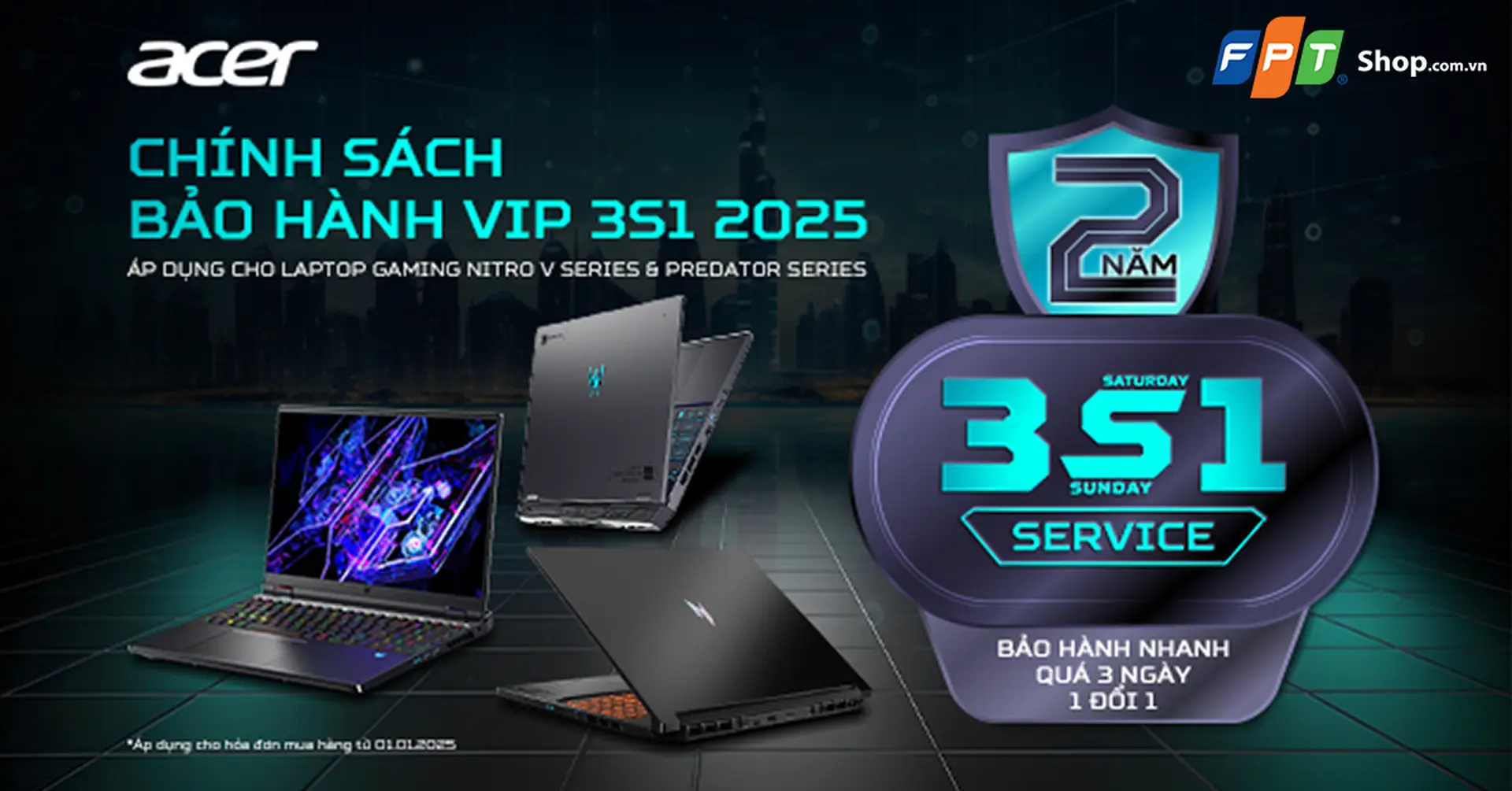 FPT Shop triển khai Chính Sách Bảo Hành 2 Năm dành cho Laptop ACER