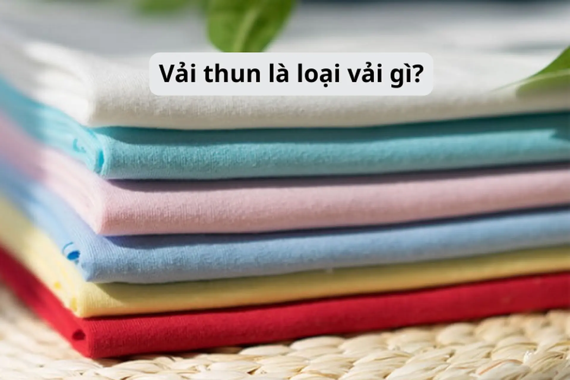 Vải thun là loại vải gì? Ưu nhược điểm và tính ứng dụng của vải thun trong đời sống