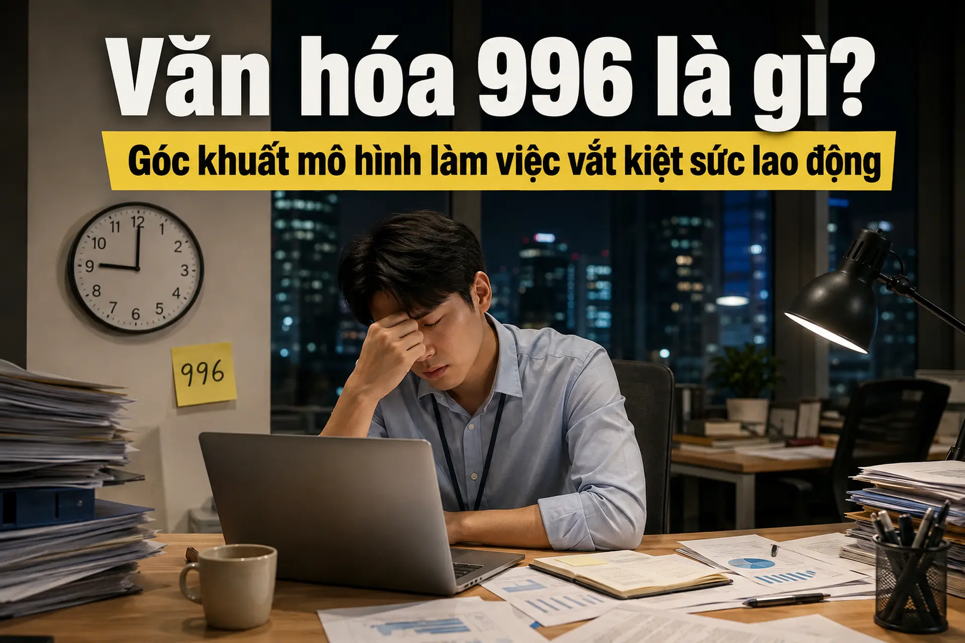 Văn hóa 996 là gì? Góc khuất mô hình làm việc vắt kiệt sức lao động