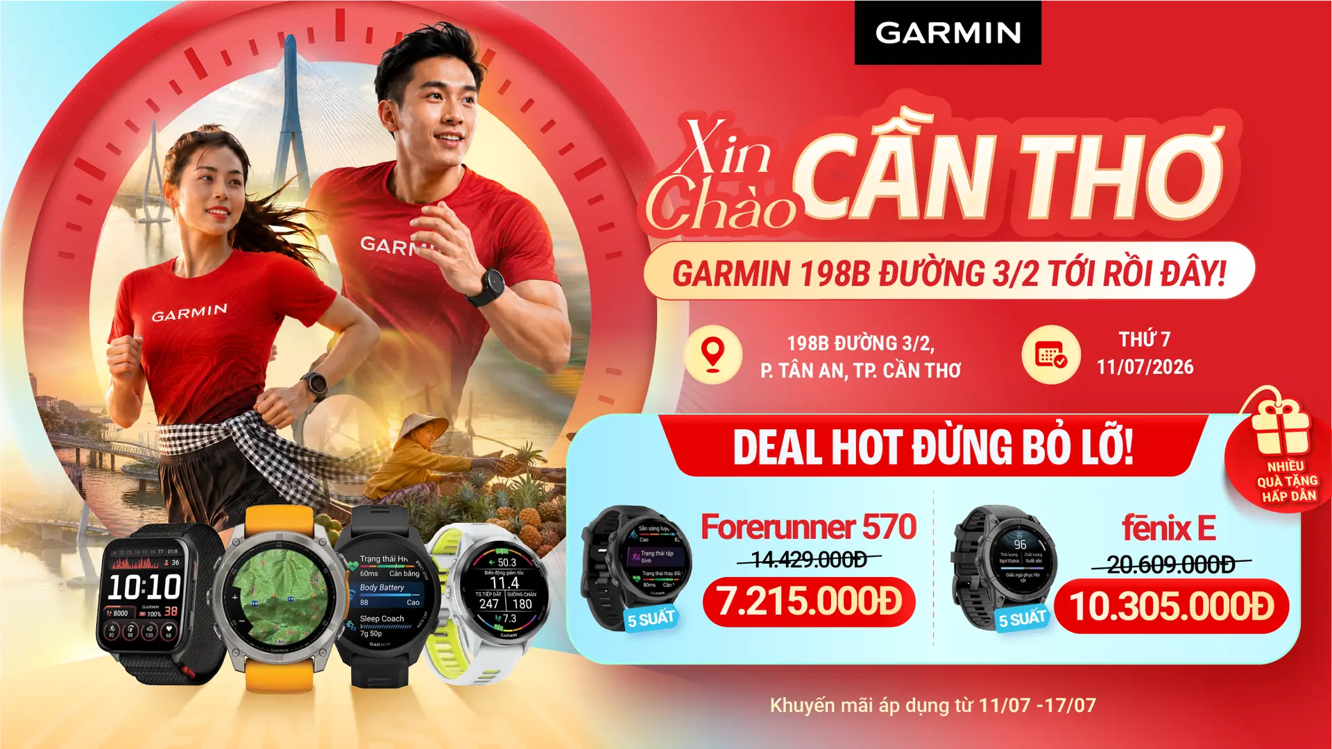 Xin chào Cần Thơ! Garmin by FPT Shop 198B Đường 3/2 tưng bừng khai trương