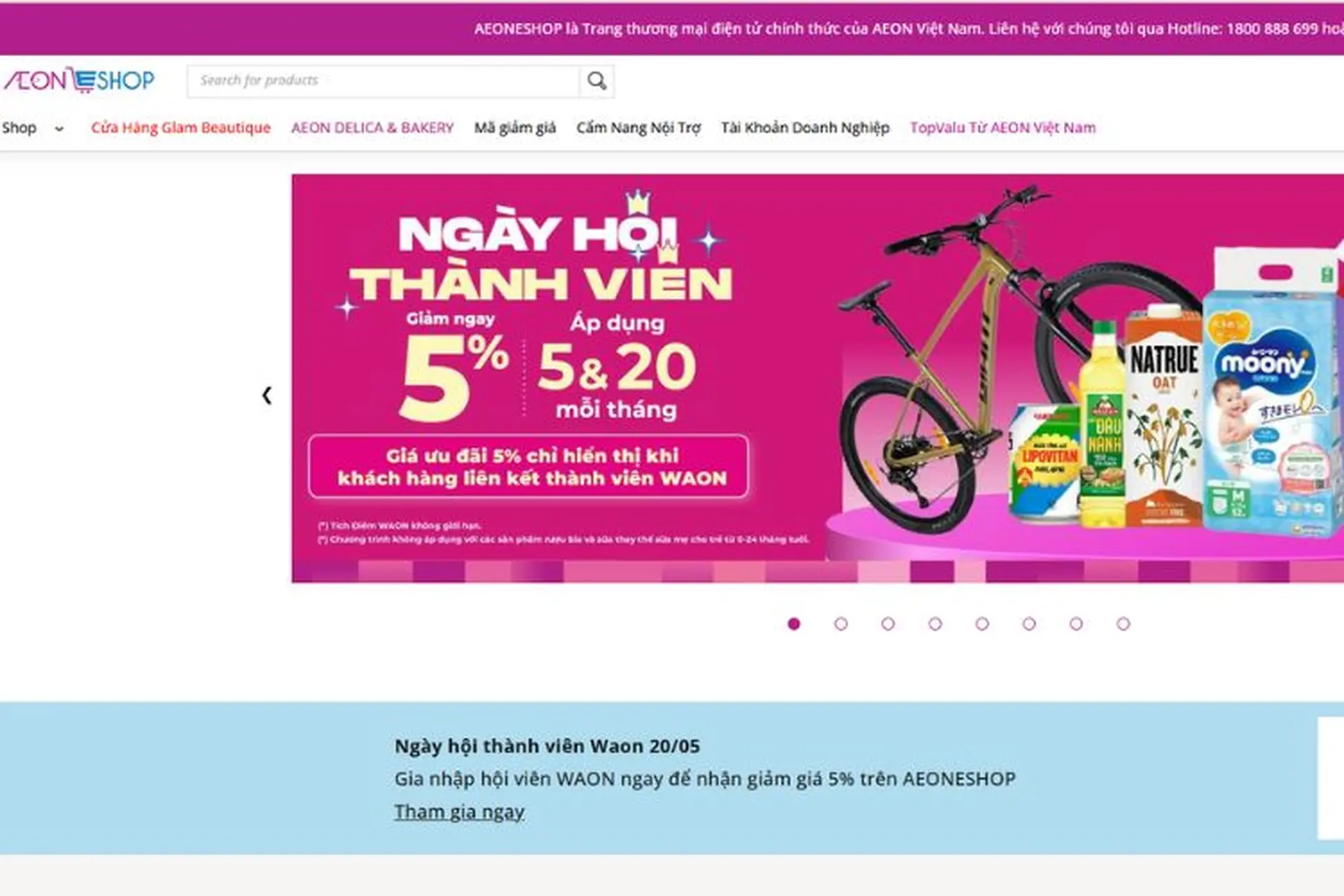 AEONESHOP: Tìm hiểu nền tảng mua sắm trực tuyến chính thức của AEON Việt Nam