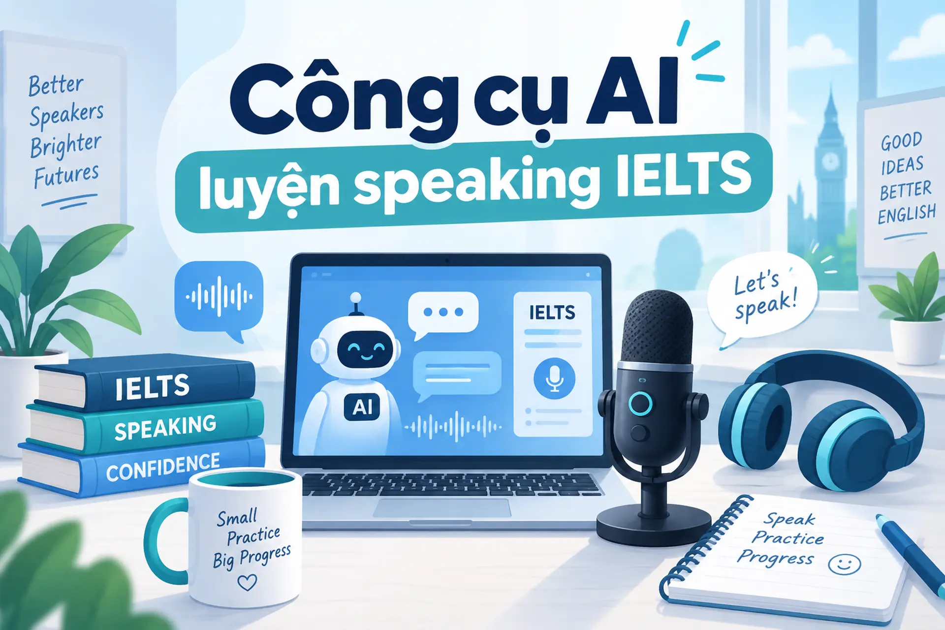 Top công cụ AI luyện Speaking IELTS miễn phí giúp cải thiện phát âm và phản xạ tiếng Anh