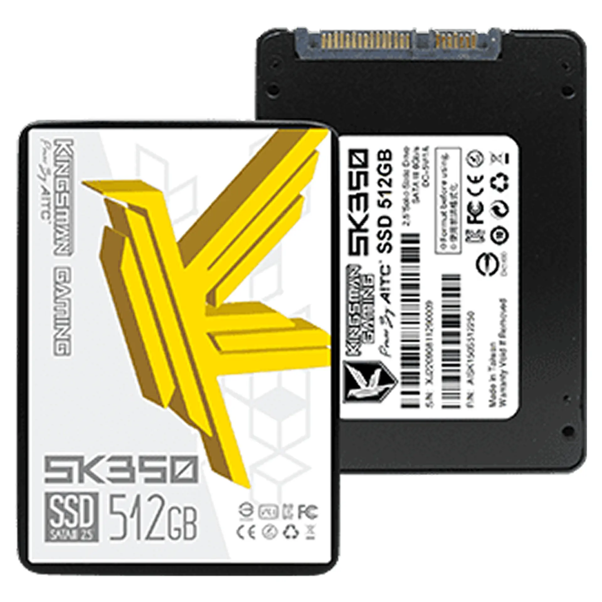 Ổ Cứng SSD AITC Kingsman 512GB 2.5" SATA III Đọc: 520 MB/s - Ghi: 450 MB/s (512SK350)
