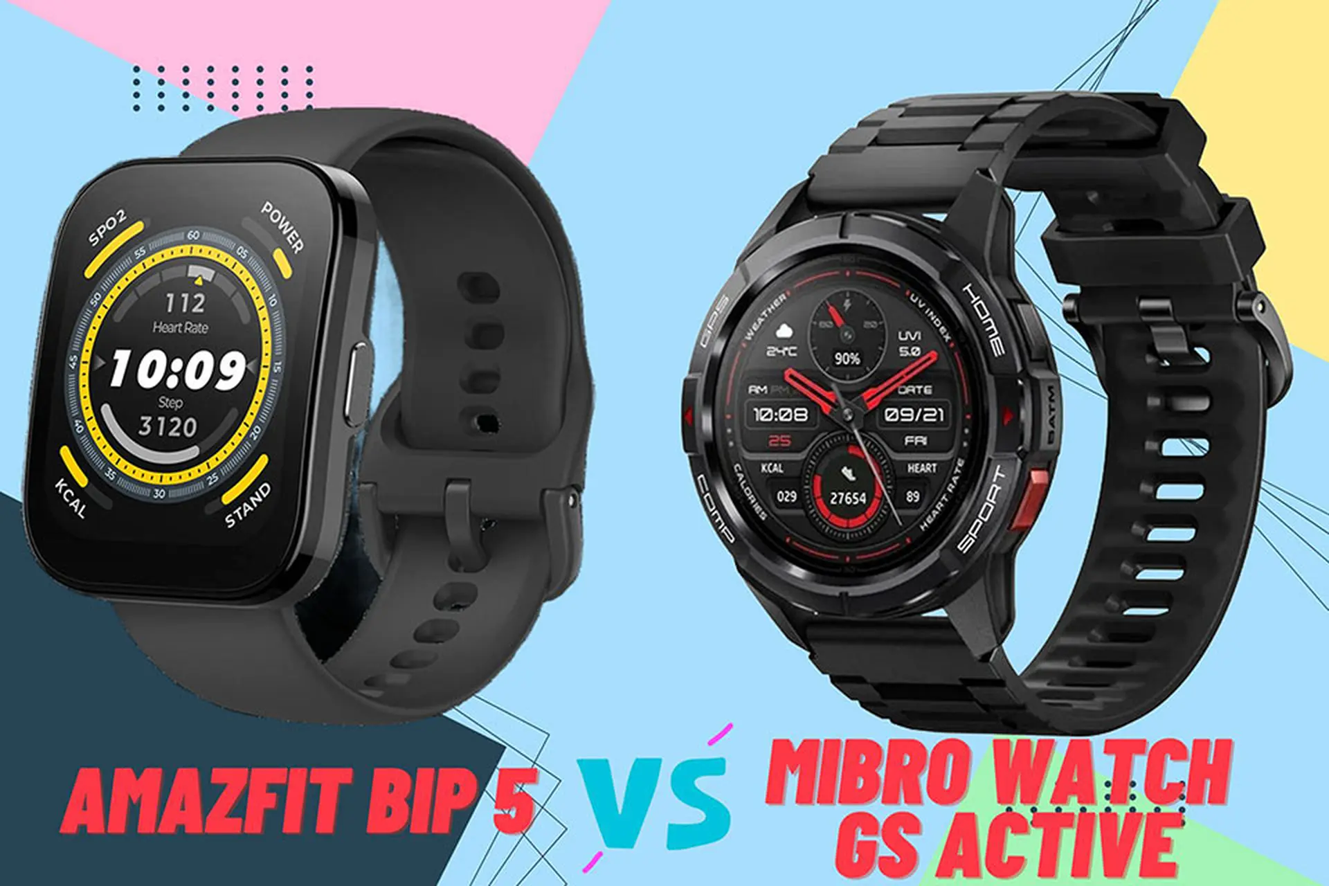 So sánh Amazfit BIP 5 và Mibro Watch GS Active: Smartwatch nào dành cho bạn?