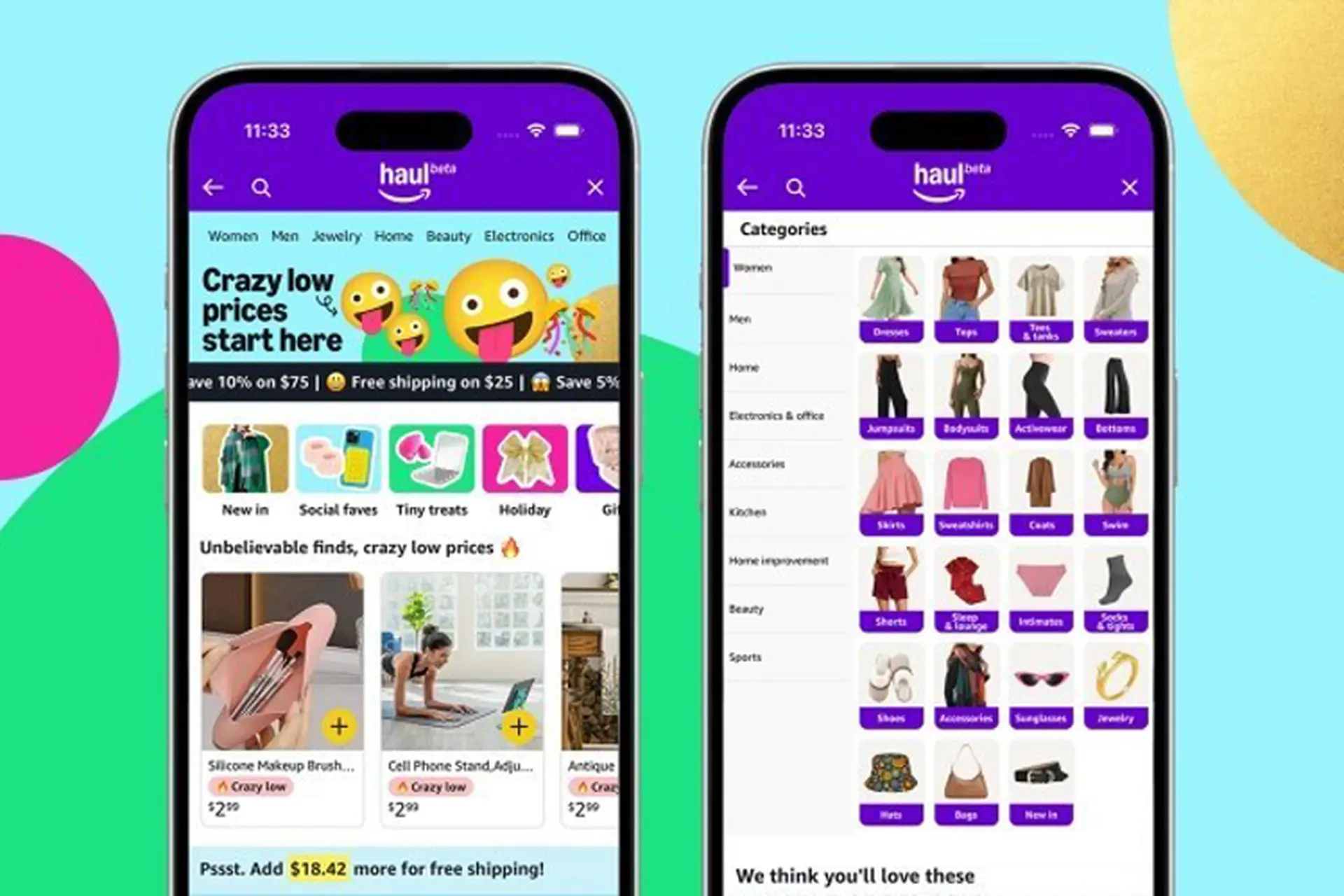 Amazon ra mắt Haul, đối thủ cạnh tranh với Temu với tất cả sản phẩm dưới $20 (dưới 500.000đ)