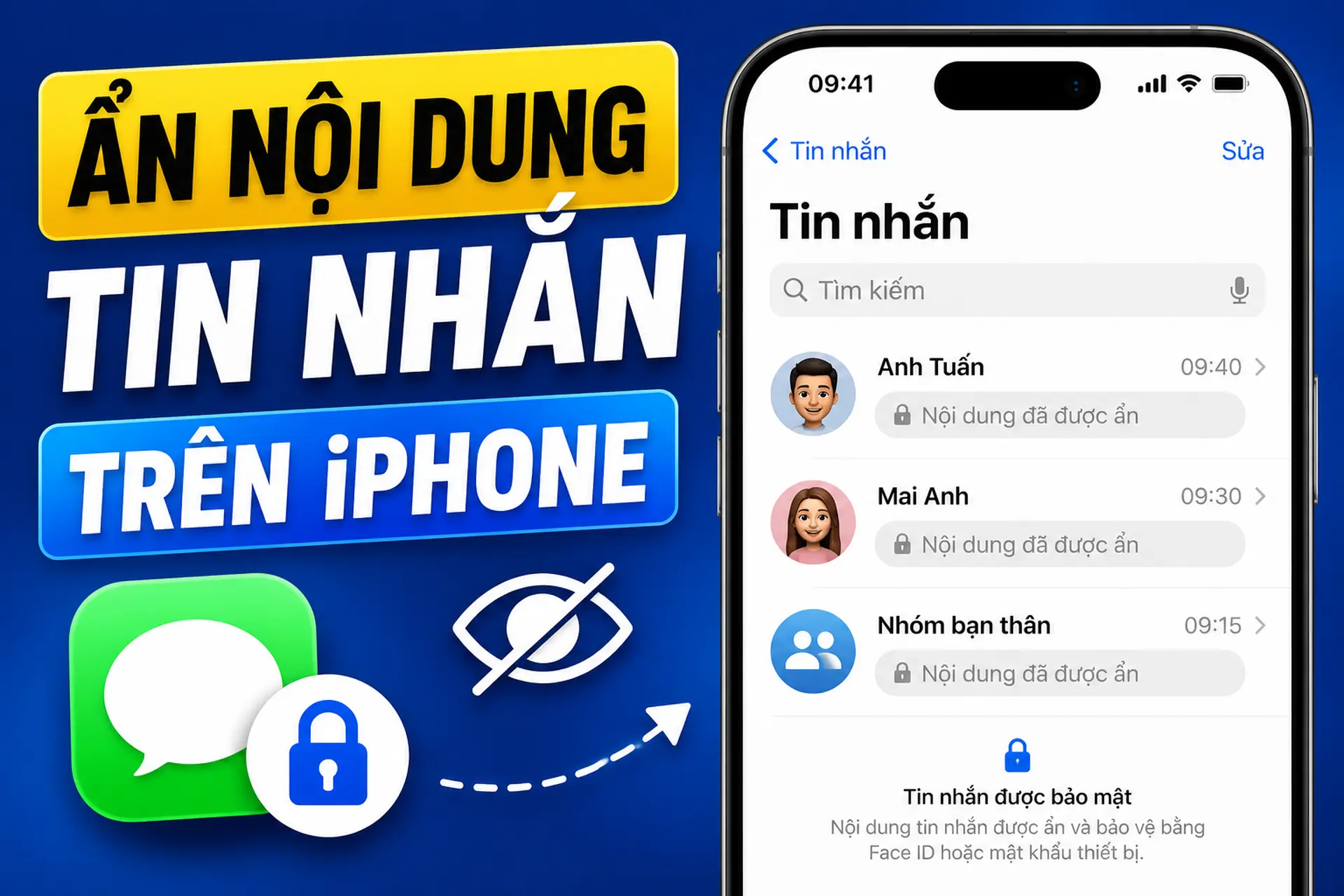 Ẩn nội dung tin nhắn trên iPhone: cách bảo vệ quyền riêng tư hiệu quả hơn