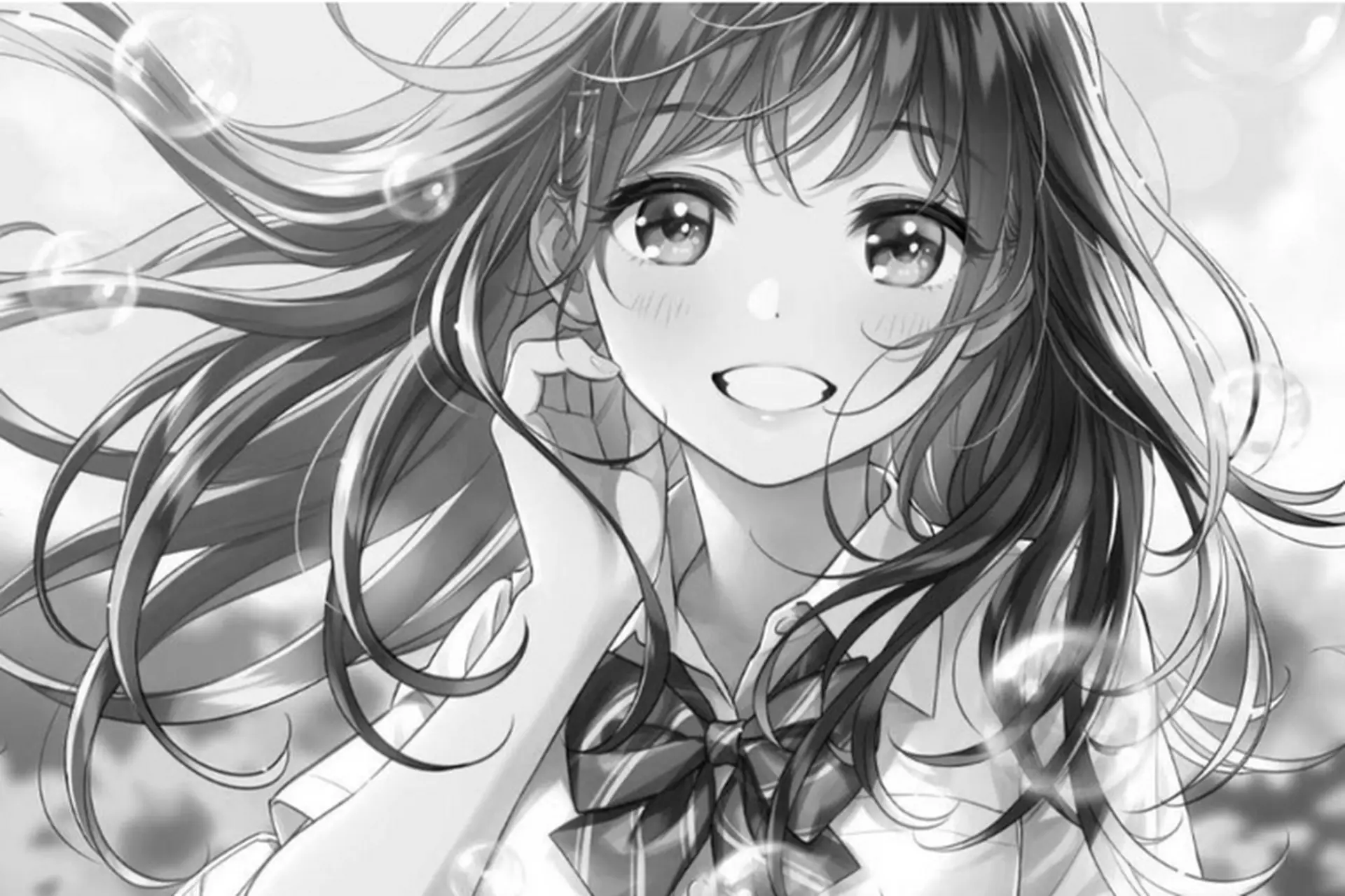 Tổng hợp các hình ảnh anime trắng đen đa phong cách, dùng làm avatar hay hình nền đều phù hợp