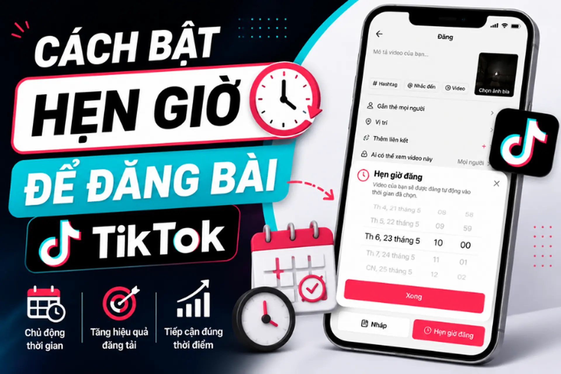 Hướng dẫn cách bật chế độ hẹn giờ TikTok: Lên lịch đăng video triệu view cho người bận rộn