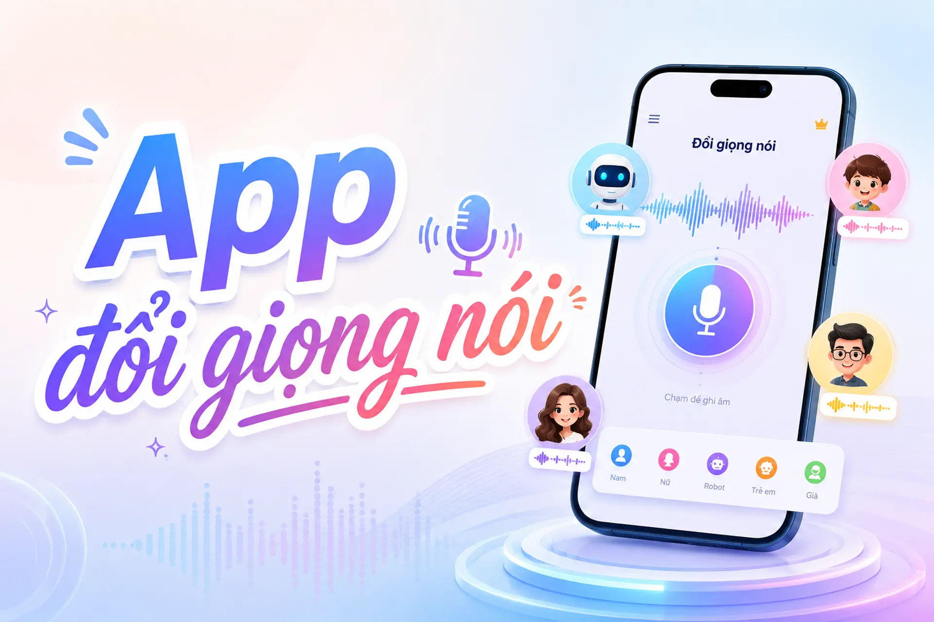 Top app đổi giọng nói chất lượng giúp chỉnh giọng nhanh, tự nhiên và dễ sử dụng 2026