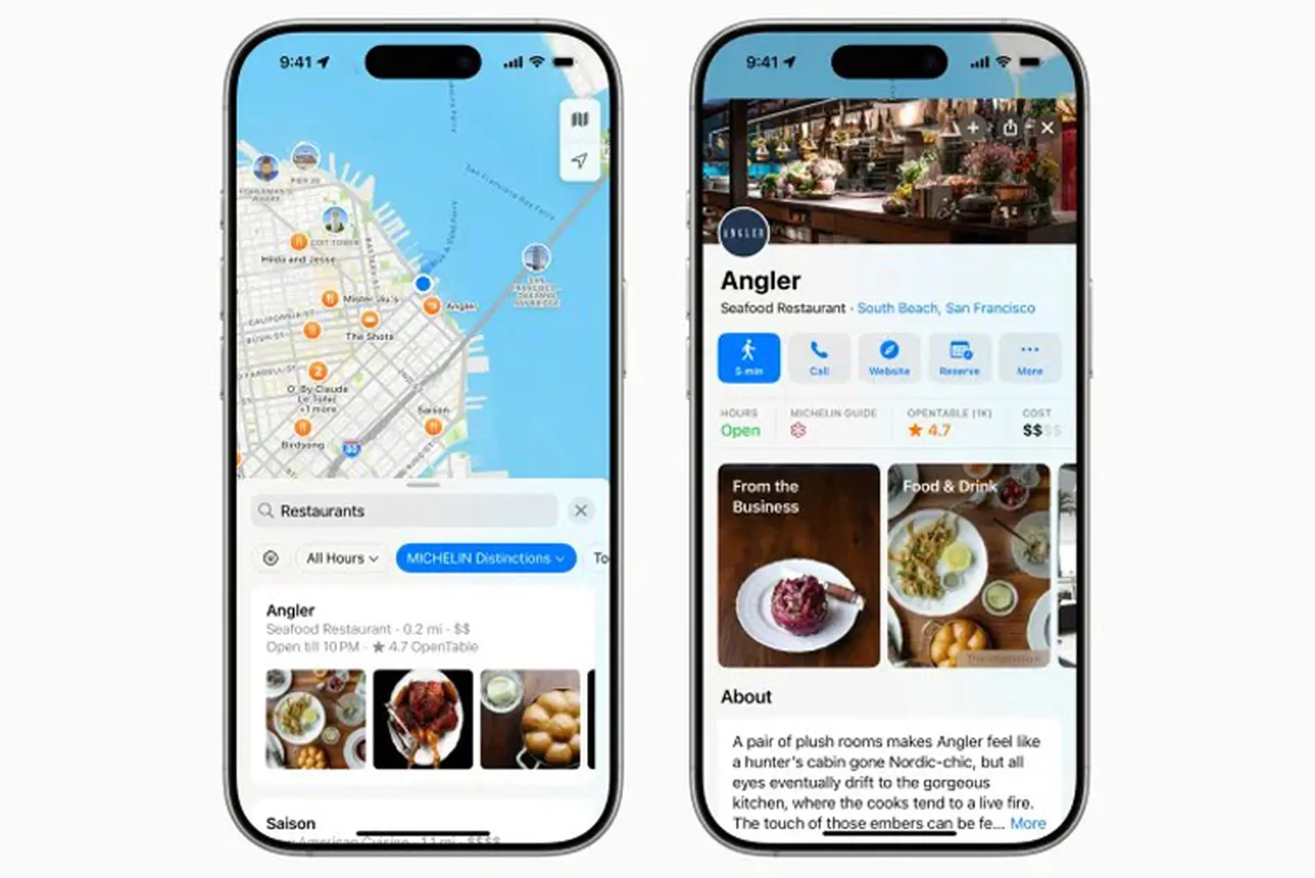 Apple Maps thêm đánh giá từ Michelin và cho phép đặt phòng khách sạn trực tiếp