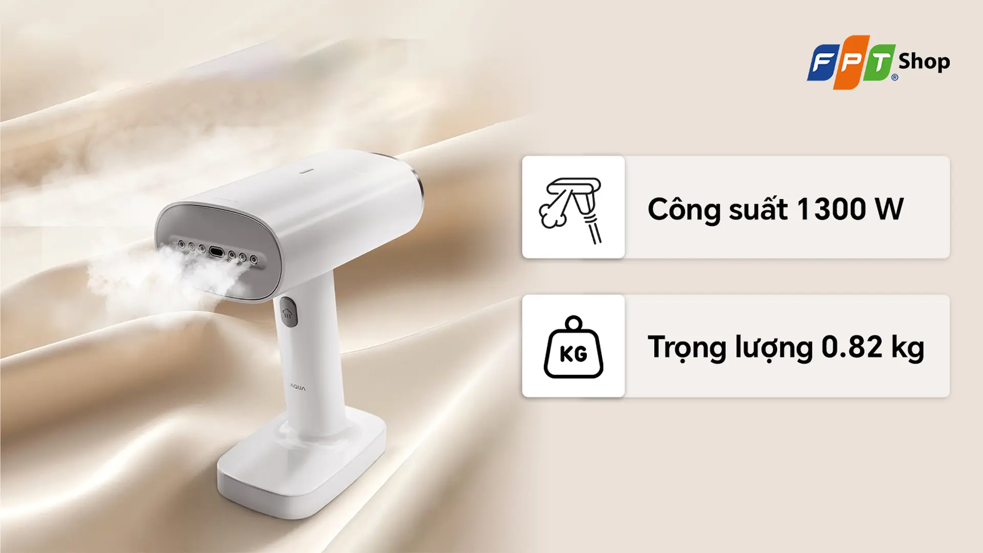 Bàn ủi hơi nước cầm tay AQUA AQS-W2598(W)