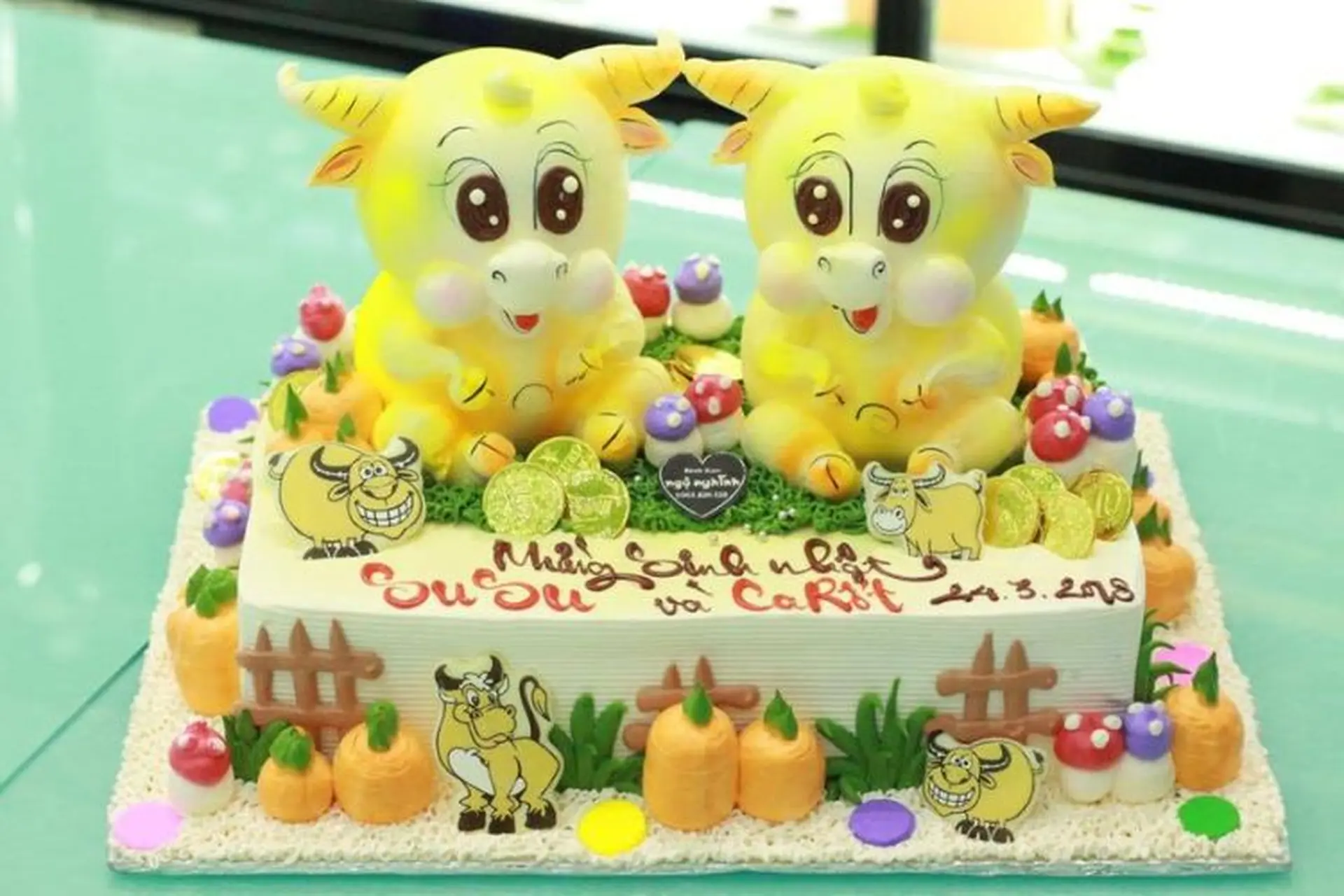 Tổng hợp những mẫu bánh kem con trâu với tạo hình sáng tạo và độc đáo nhất