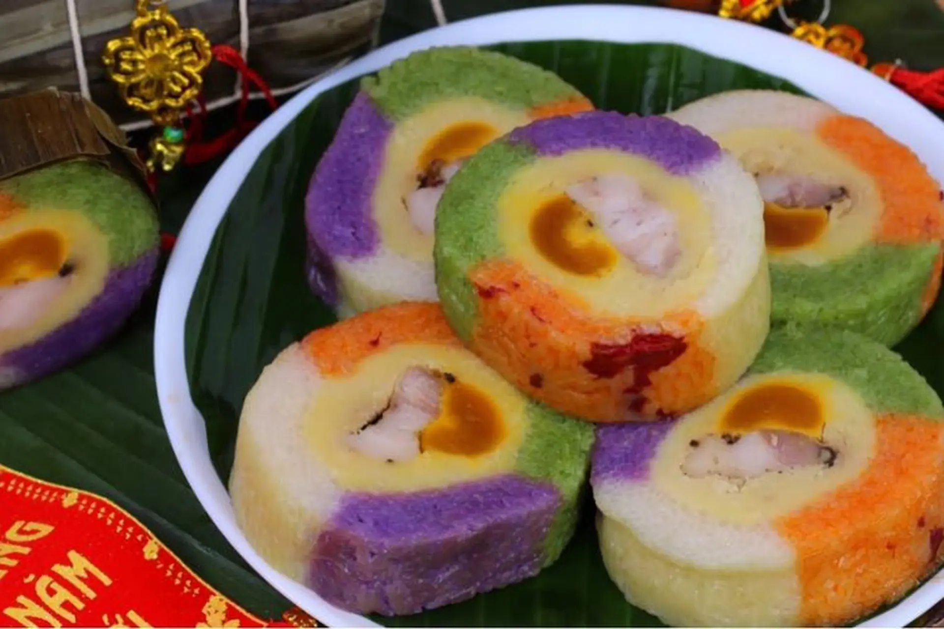 Bánh tét miền Tây - bánh tét ngũ sắc Trà Cuôn: Ý nghĩa, nguyên liệu và cách thực hiện