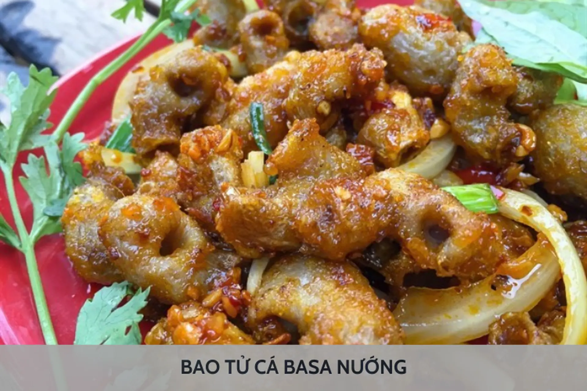 Bao tử cá nướng sate
