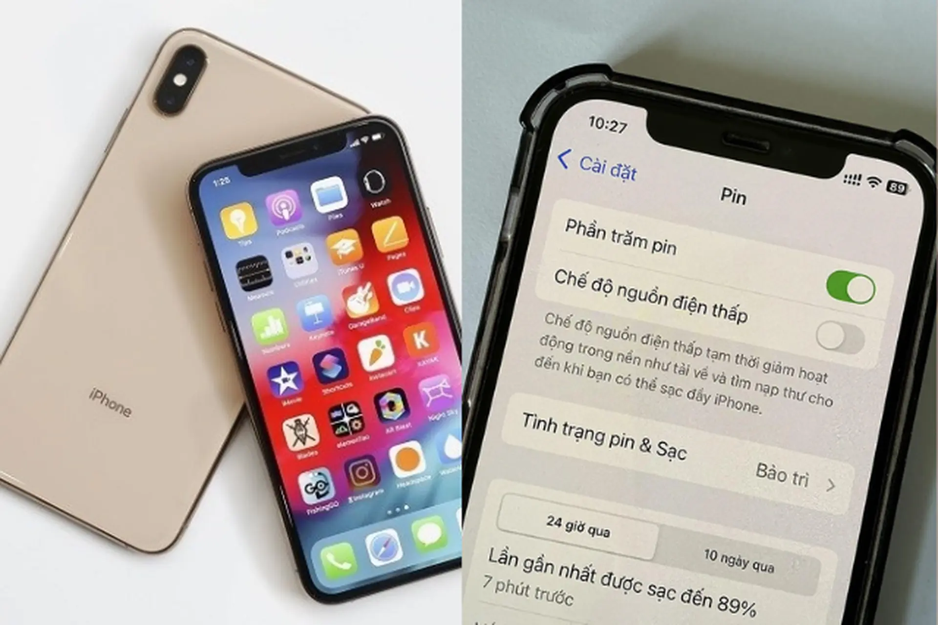 Bật chế độ tiết kiệm pin trên iPhone Xs Max sao cho hiệu quả, dùng cả ngày không lo hết pin