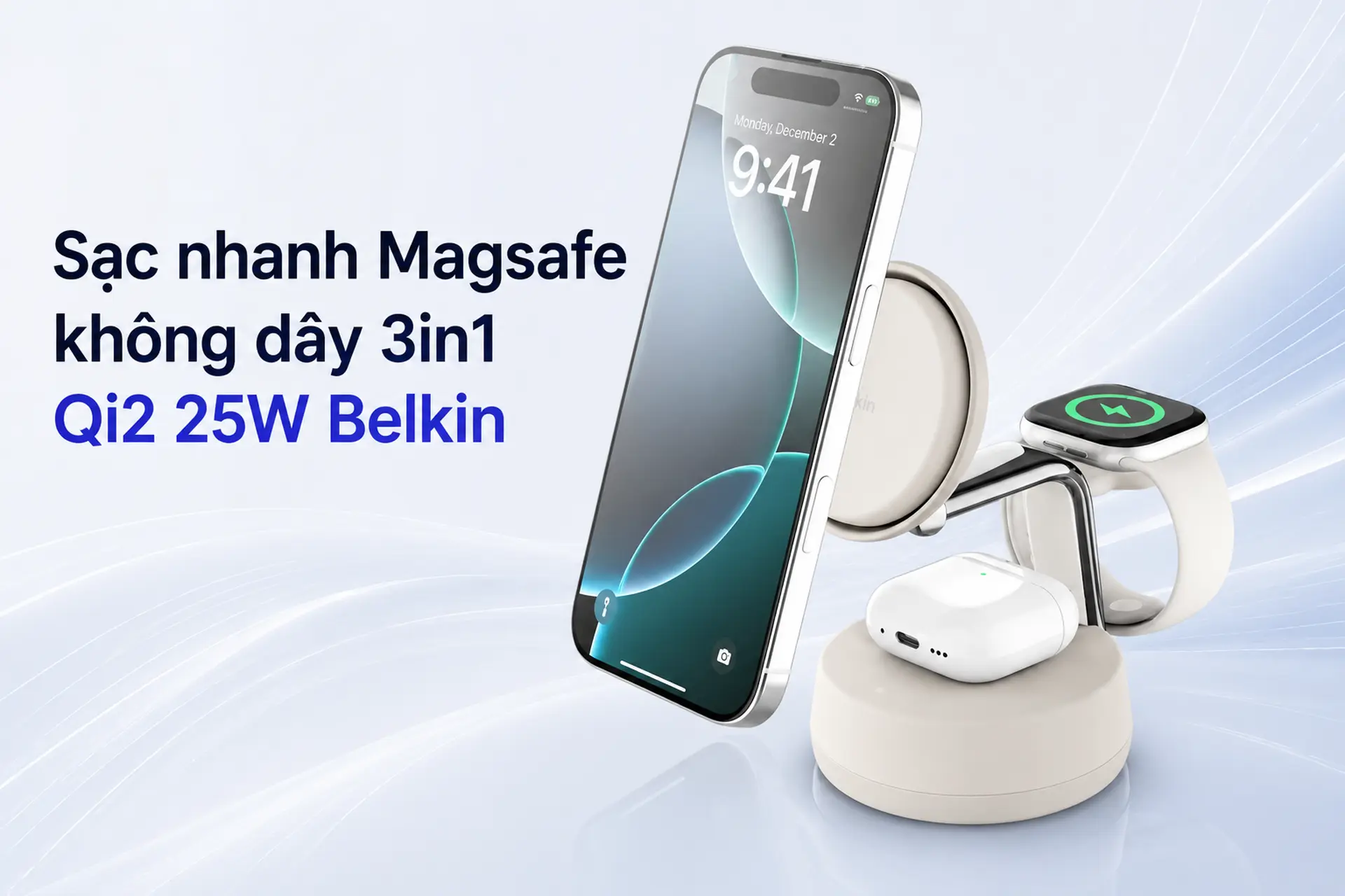 Belkin ra mắt đế sạc không dây hỗ trợ sạc nhanh Qi2.2 25W cùng công nghệ làm mát ChillBoost độc quyền